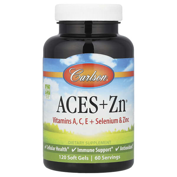 Carlson, Aces + Zn, 120 мягких желатиновых капсул
