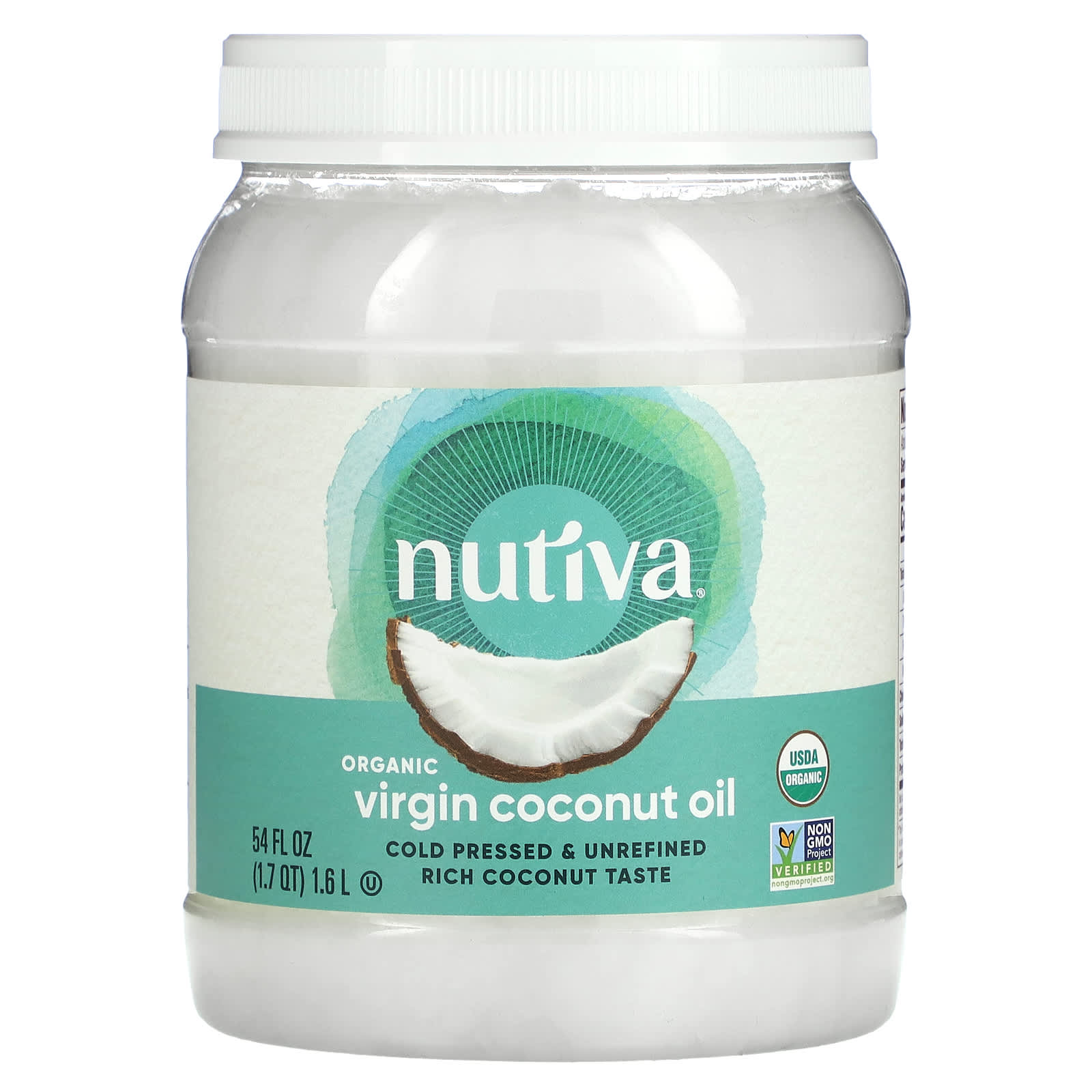 Nutiva органическое кокосовое масло первого отжима 16 л 54 жидк унции 4390₽
