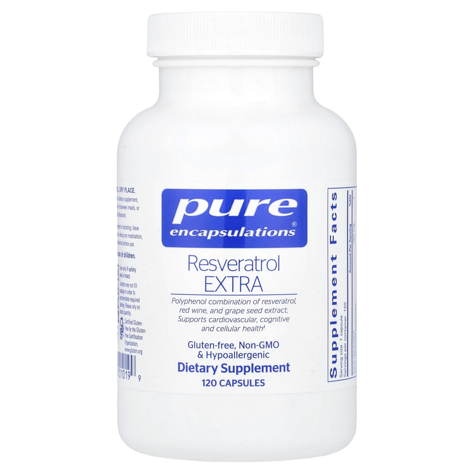 Pure Encapsulations Ресвератрол экстра 120 капсул 15990₽