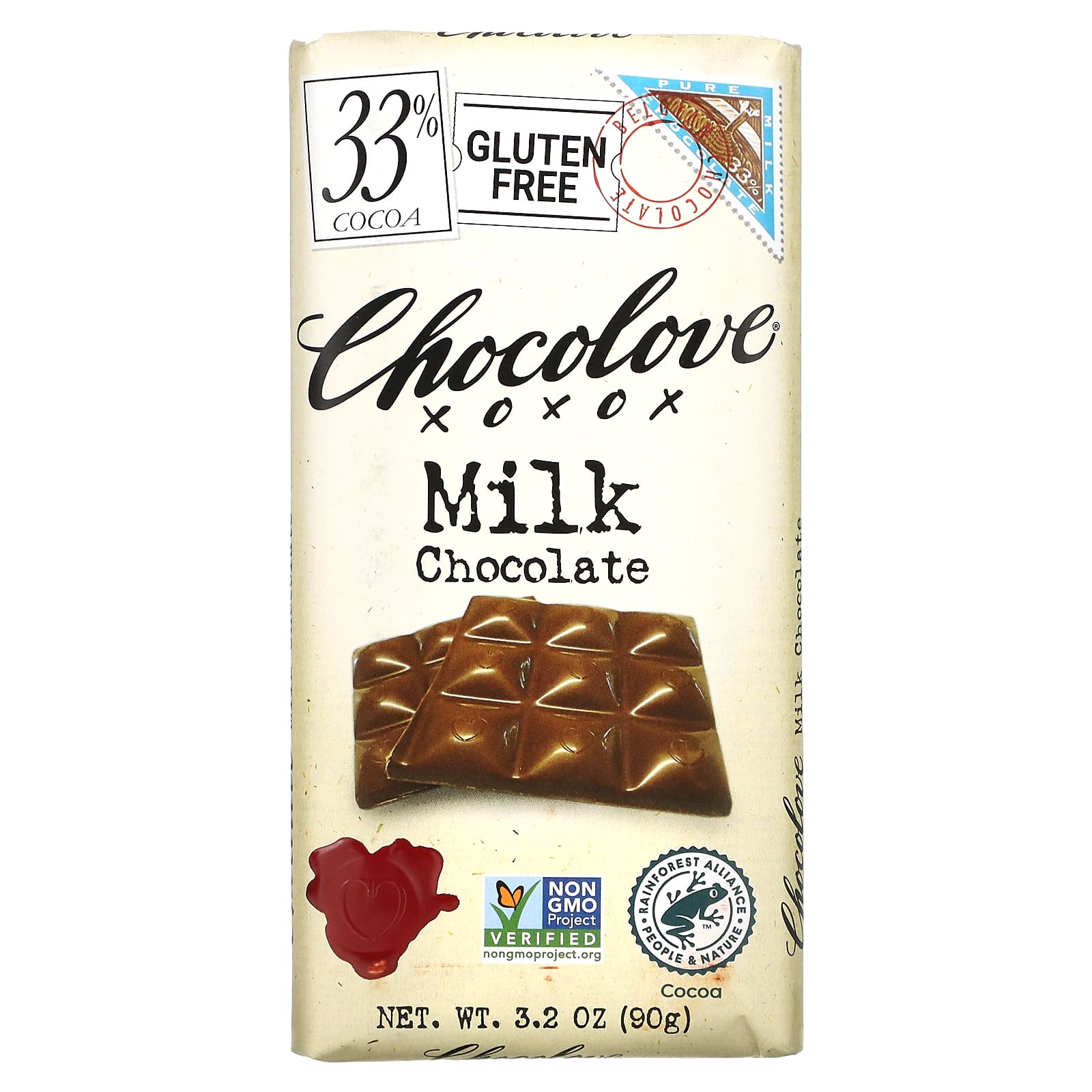Chocolove молочный шоколад 33 какао 90 г 32 унции 1490₽