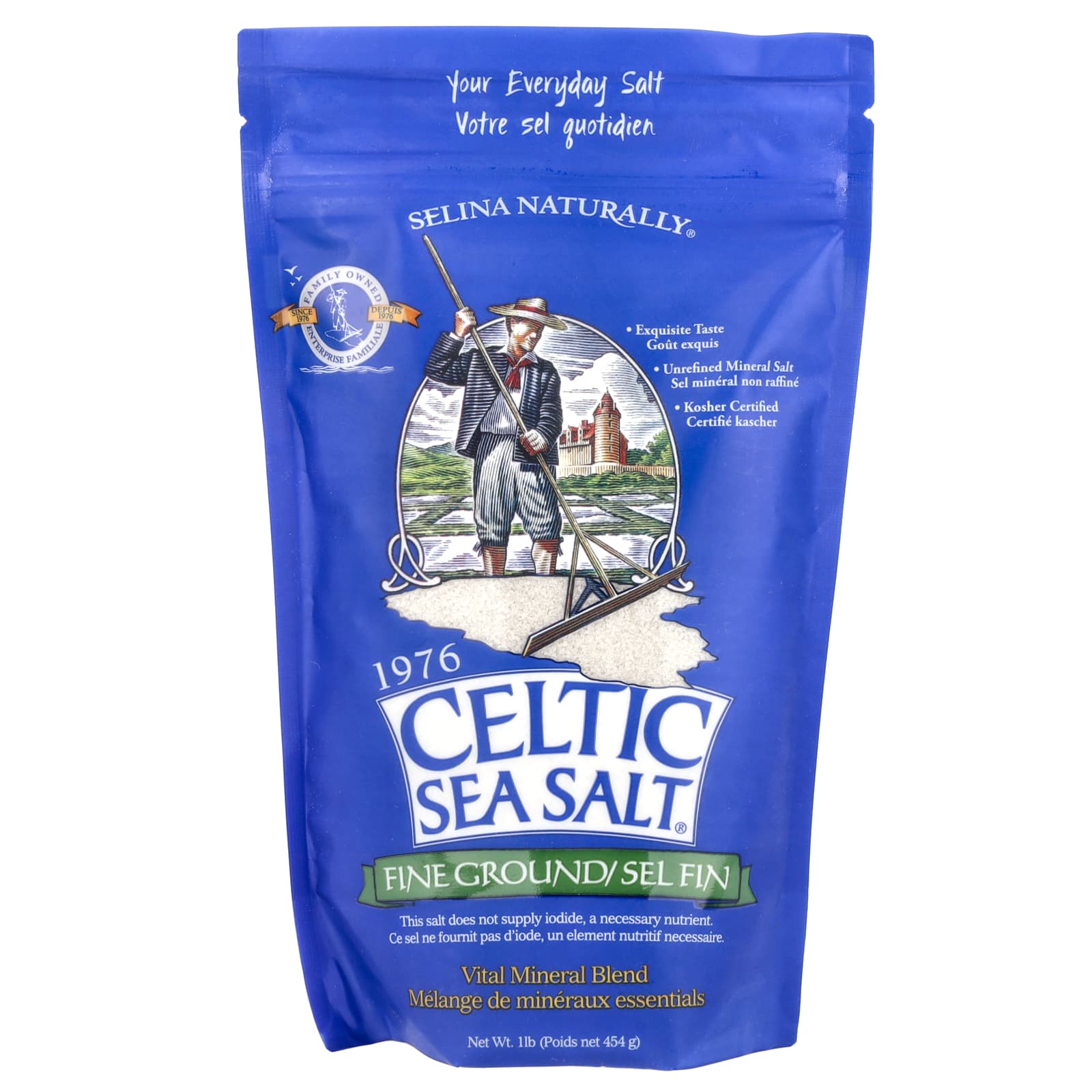 Celtic Sea Salt Измельченная смесь важнейших минералов 454 г 1 фунт 2490₽
