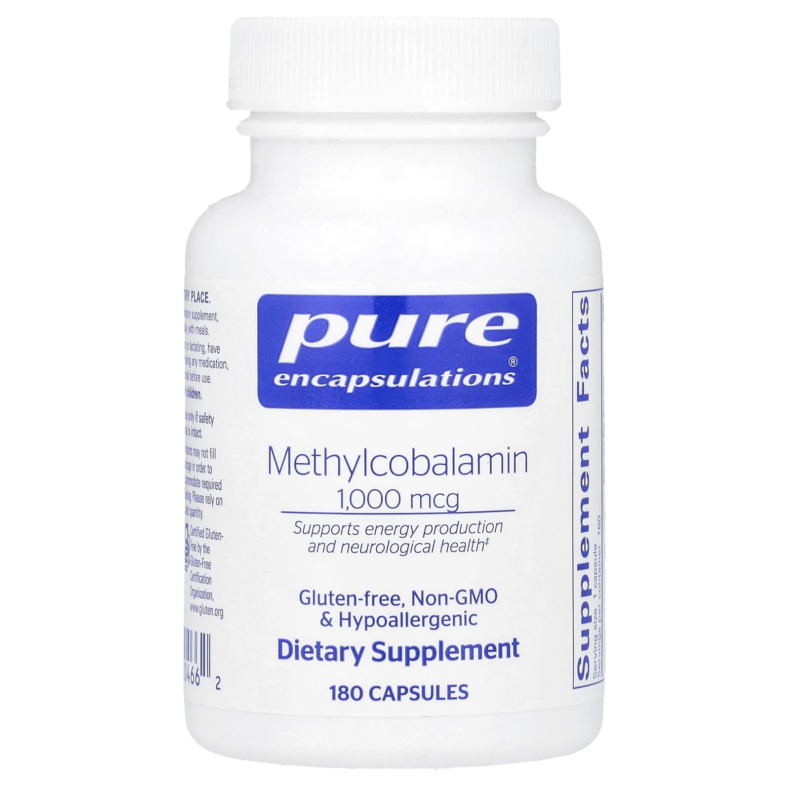 Pure Encapsulations Метилкобаламин 1000 мкг 180 капсул 8790₽