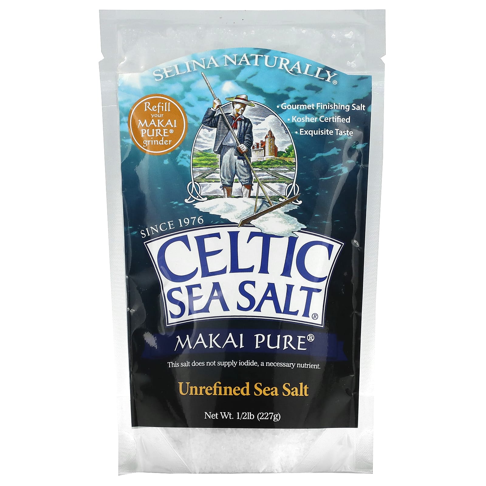 Celtic Sea Salt, Makai Pure, нерафинированная морская соль, 227 г (1/2 фунта)