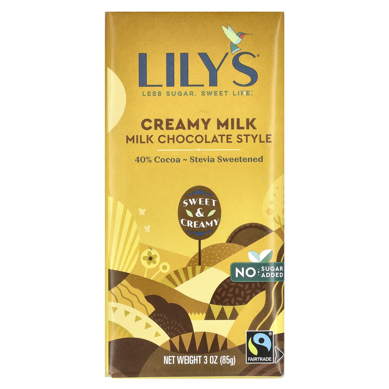 Lilys Sweets Шоколадный батончик с 40 какао молочный 85 г 3 унции 1590₽