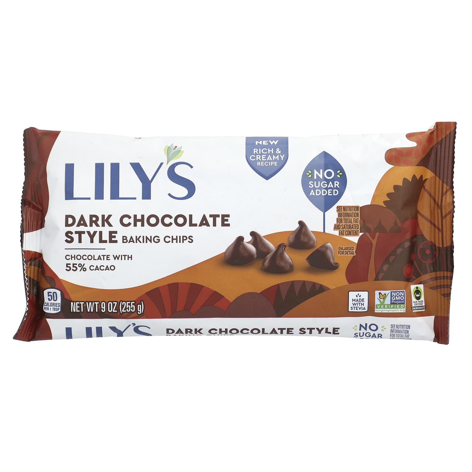 Lilys Sweets Чипсы для выпечки из темного шоколада 255 г 9 унций 1990₽