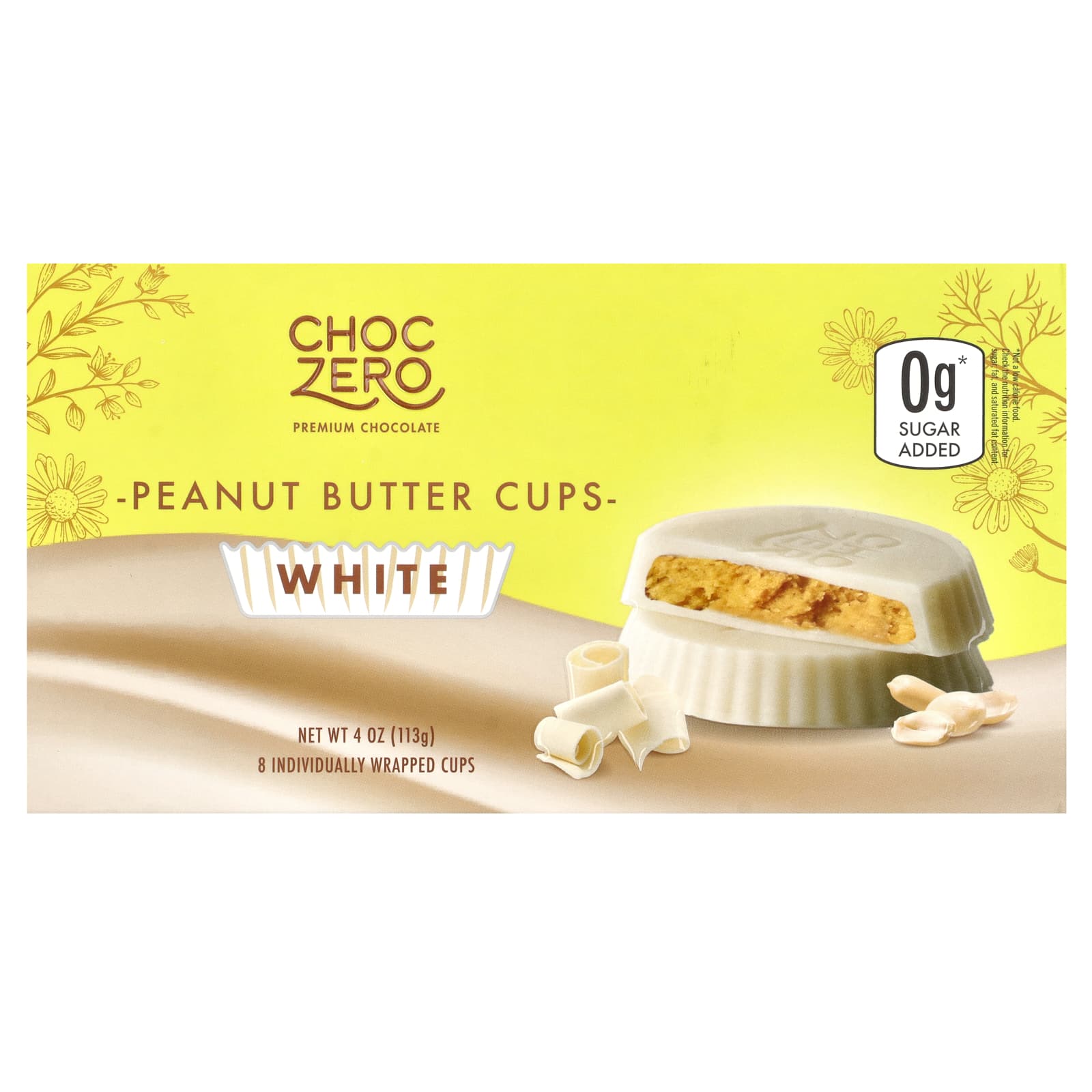 ChocZero Чашки с арахисовой пастой из белого шоколада 3 унции 1690₽