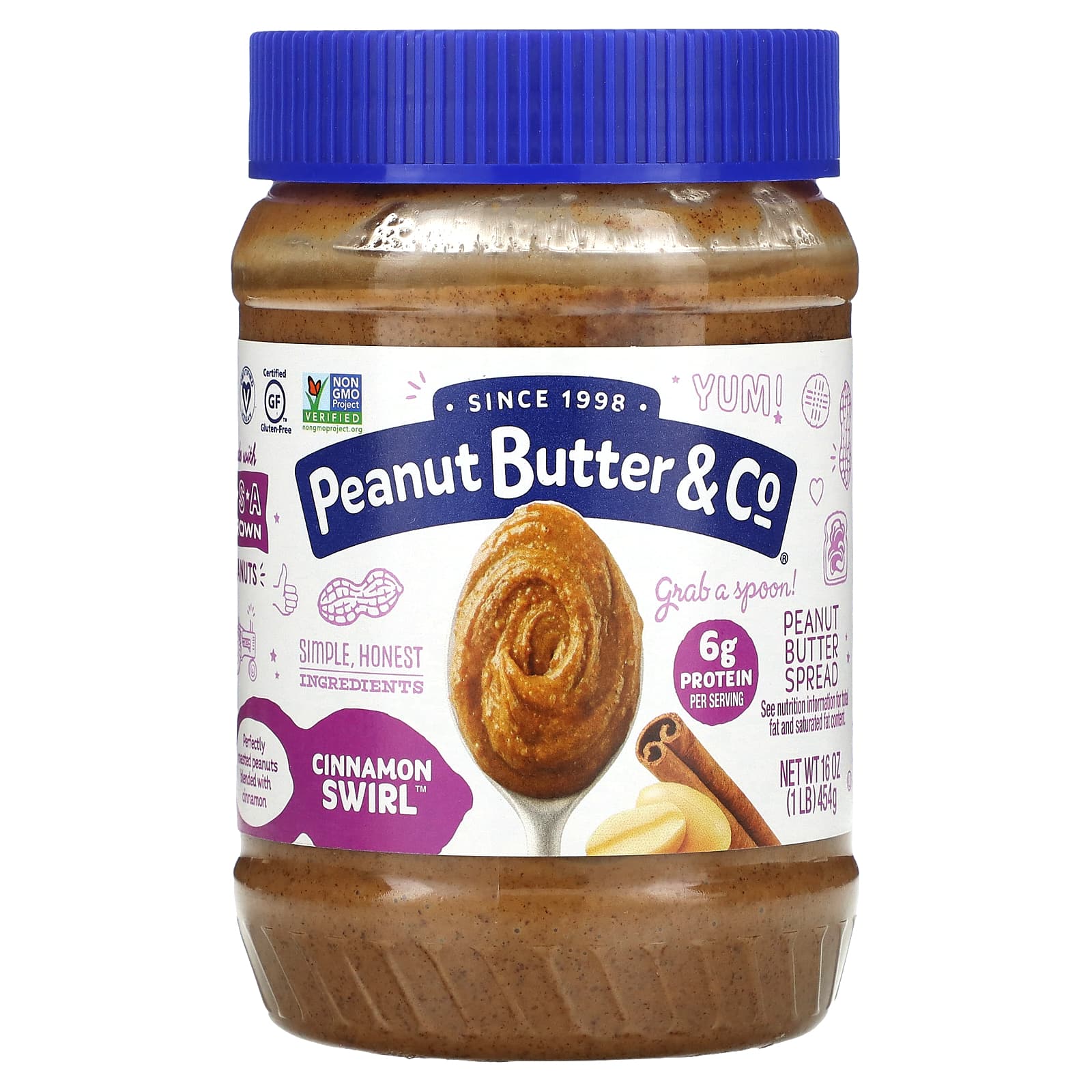 Peanut Butter - Co арахисовая паста корица 454 г 16 унций 1690₽