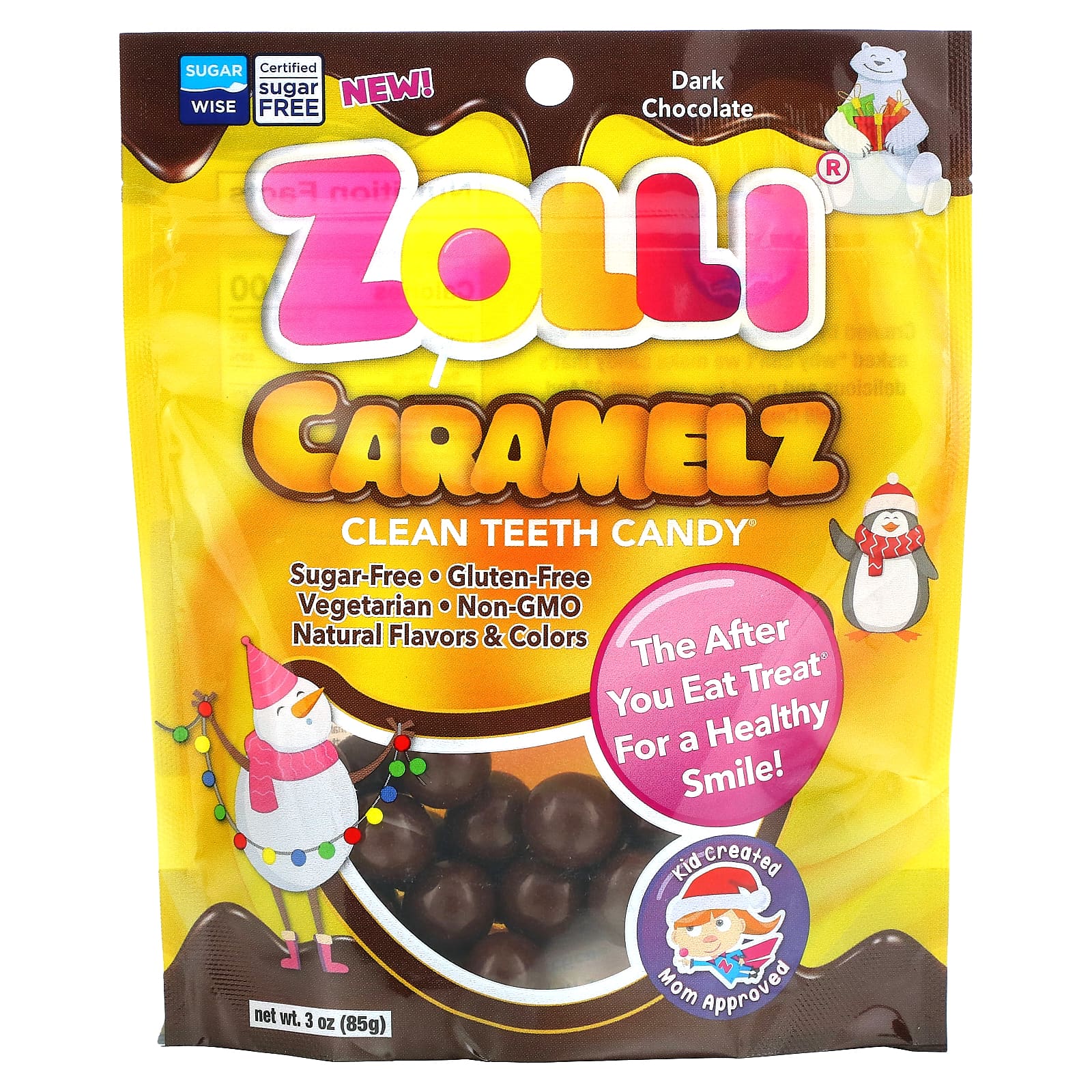 Zollipops Caramelz темный шоколад 85 г 3 унции 1590₽