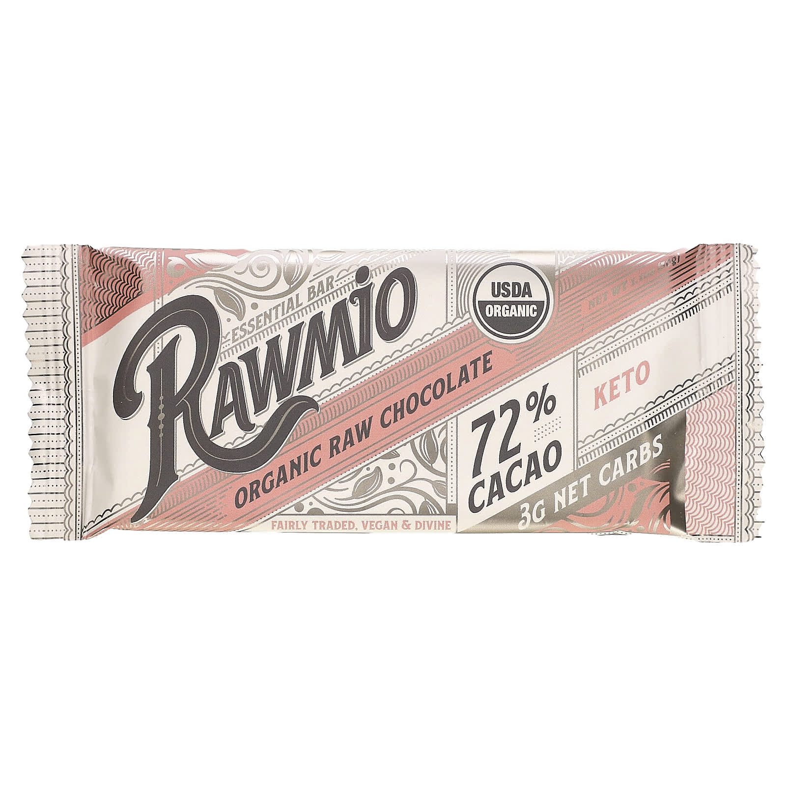 Rawmio Essential Bar органический необработанный шоколад 72 какао кето 30 г 11 унции 1390₽