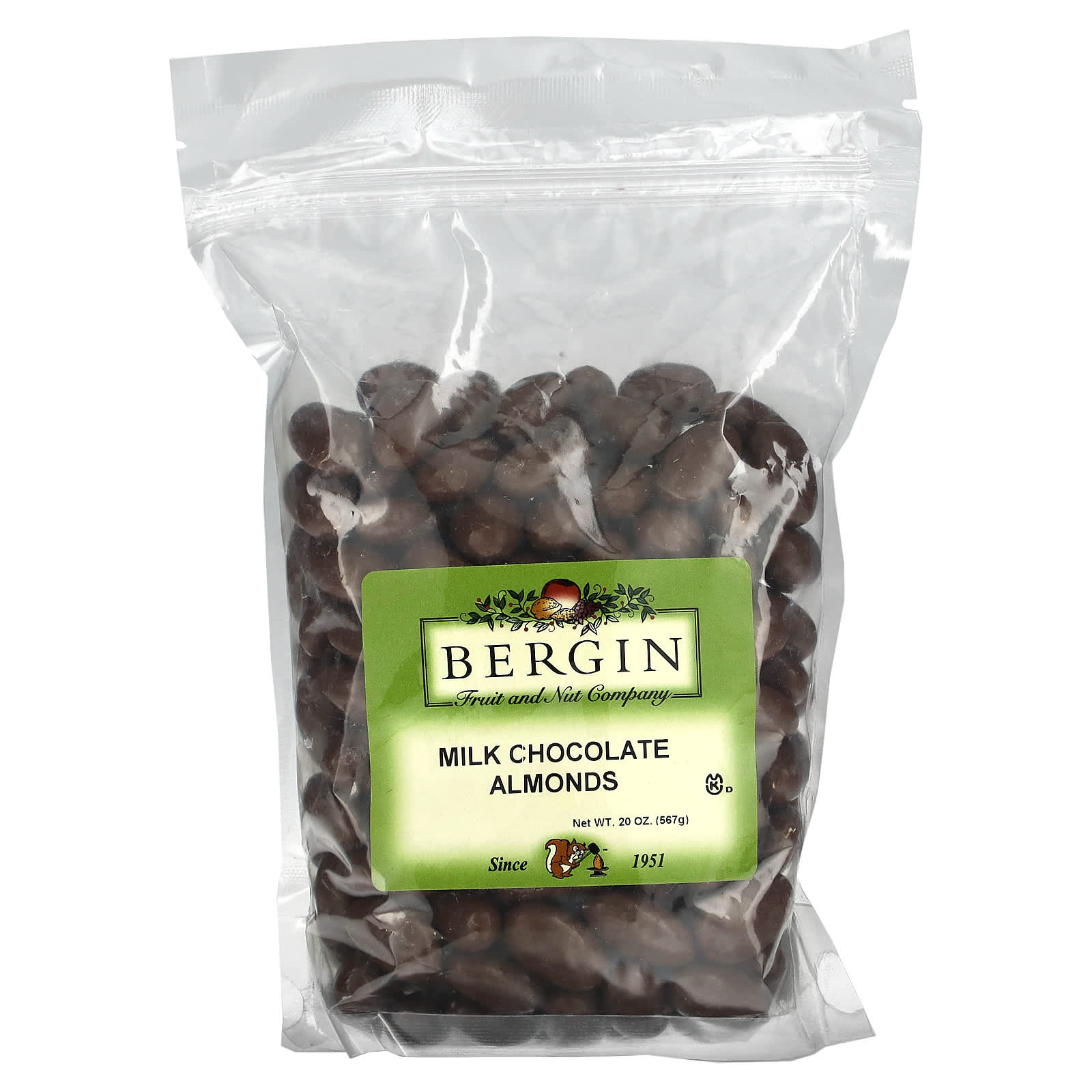 Bergin Fruit and Nut Company Молочный шоколад с миндалем 567 г 20 унций 2890₽