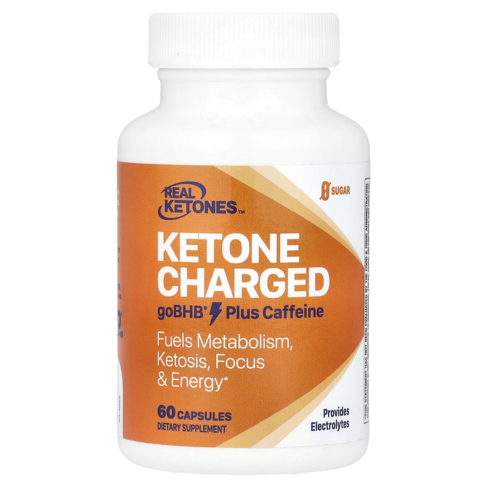 Real Ketones Ketone Charged goBHB Plus Caffeine 60 капсул 3790₽