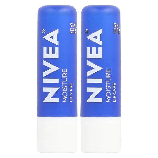 Nivea, Увлажняющее средство для губ, 2 стика, по 4,8 г (0,17 унции)