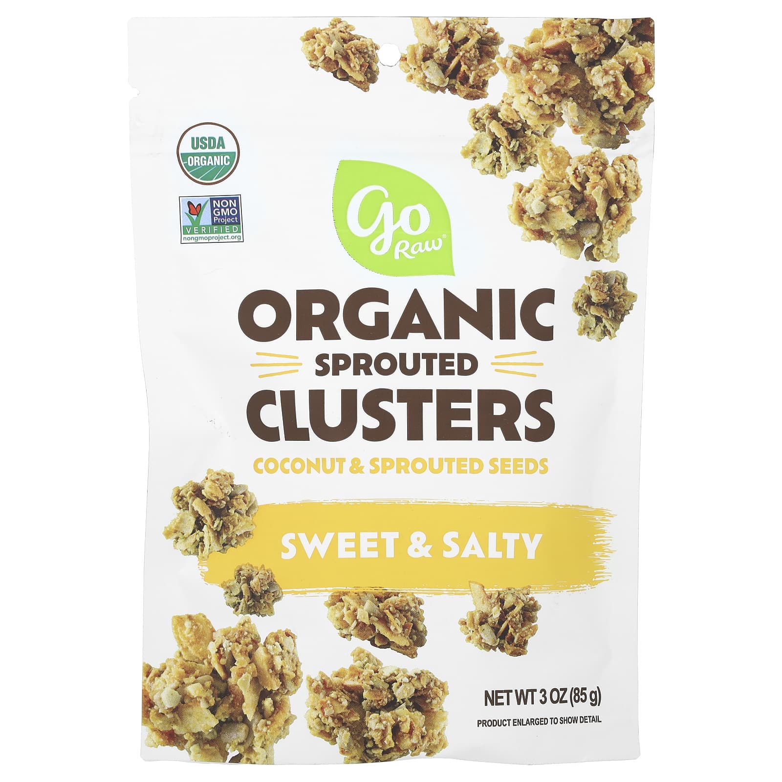 Go Raw Органические ростки сладкое и соленое 85 г 3 унции 1590₽