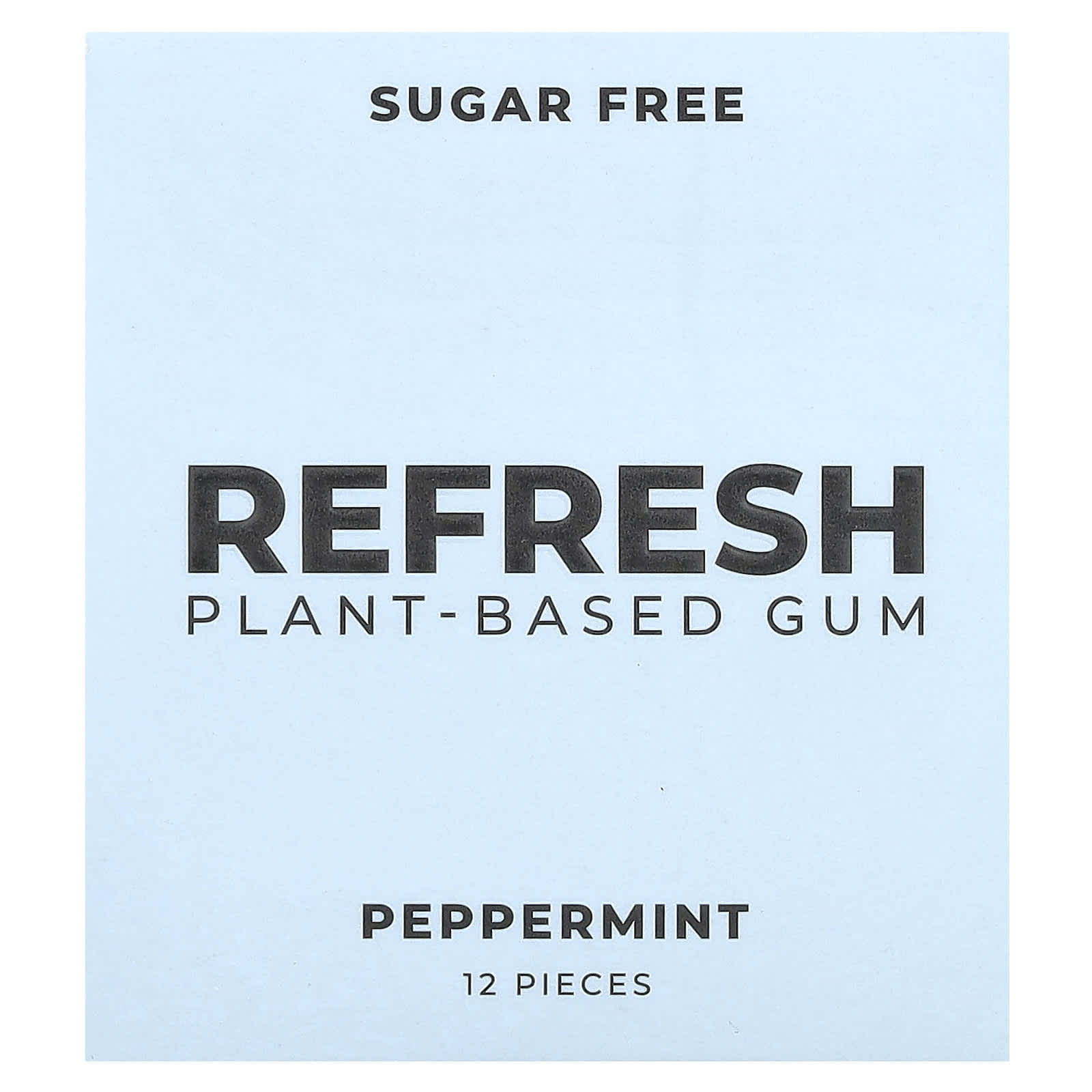 Refresh Gum Жевательная резинка на растительной основе без сахара перечная мята 12 шт 1490₽