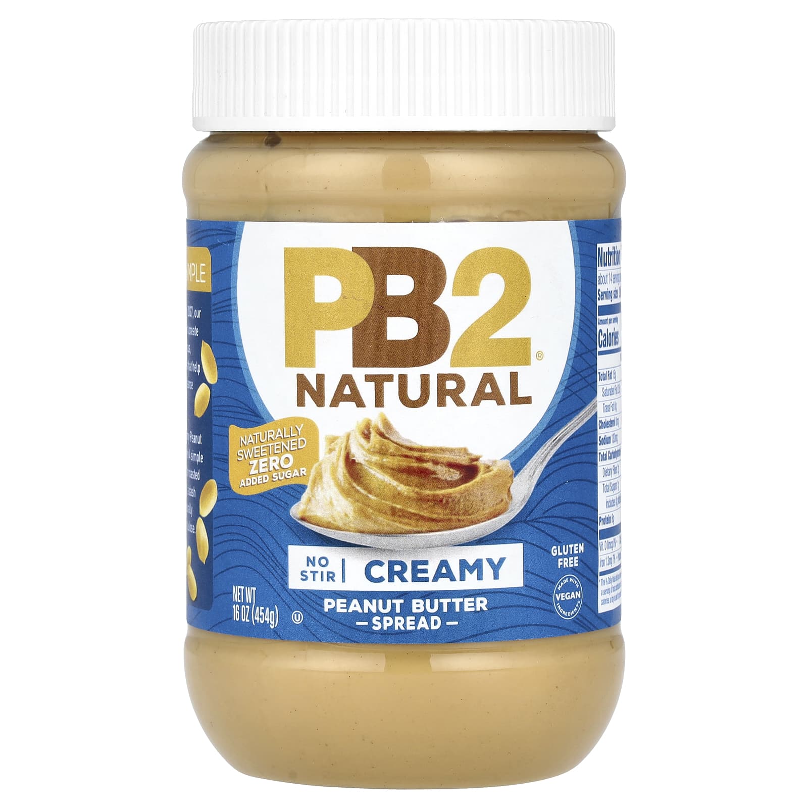 PB2 Foods Спред с натуральным арахисовым маслом сливочный 454 г 16 унций 1890₽