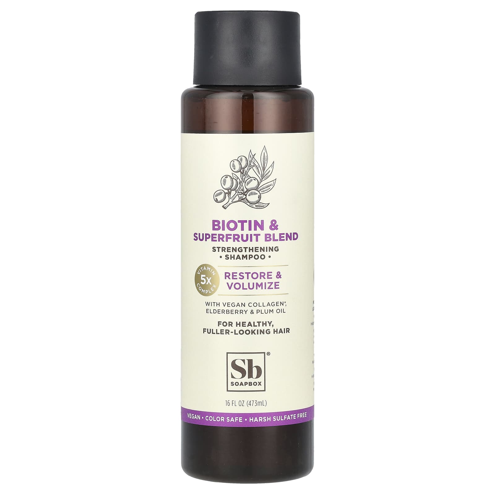 Soapbox Strengthening Shampoo Biotin - Superfruit Blend 16 fl oz 473 ml 1990₽