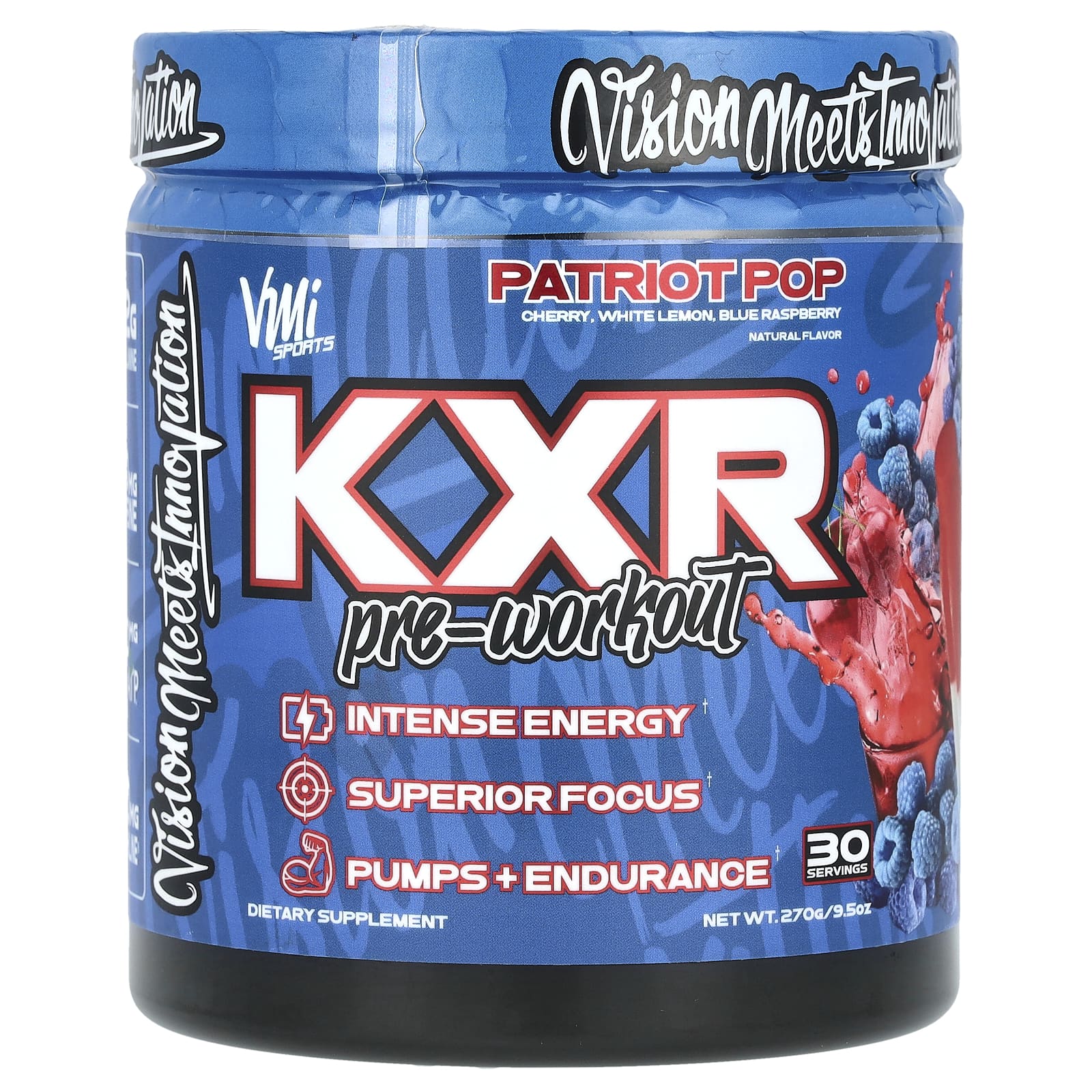VMI Sports KXR предтренировочный комплекс Patriot Pop 270 г 95 унции 4690₽