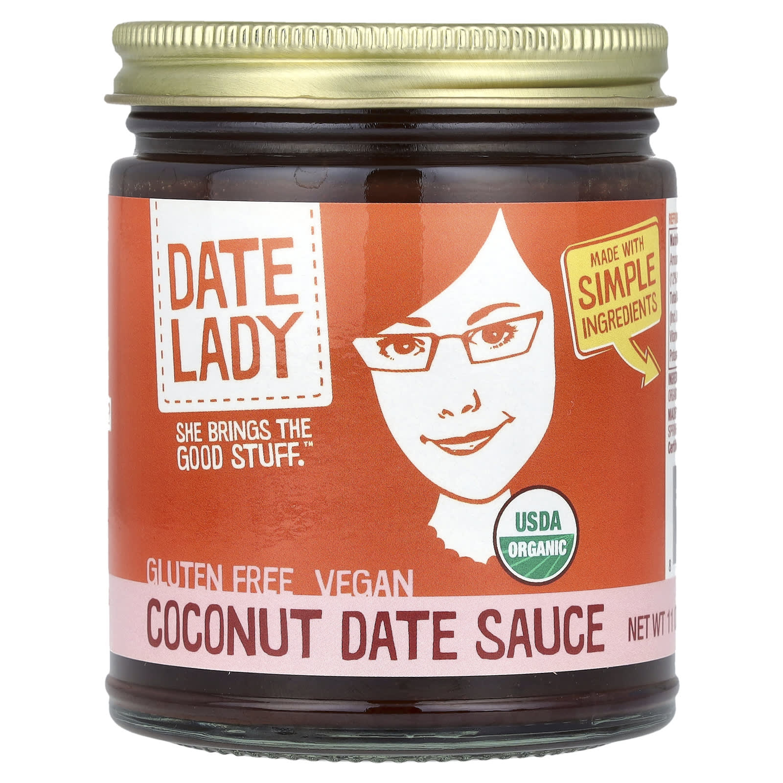 Date Lady Coconut Date Sauce 11 oz 313 g 2090₽