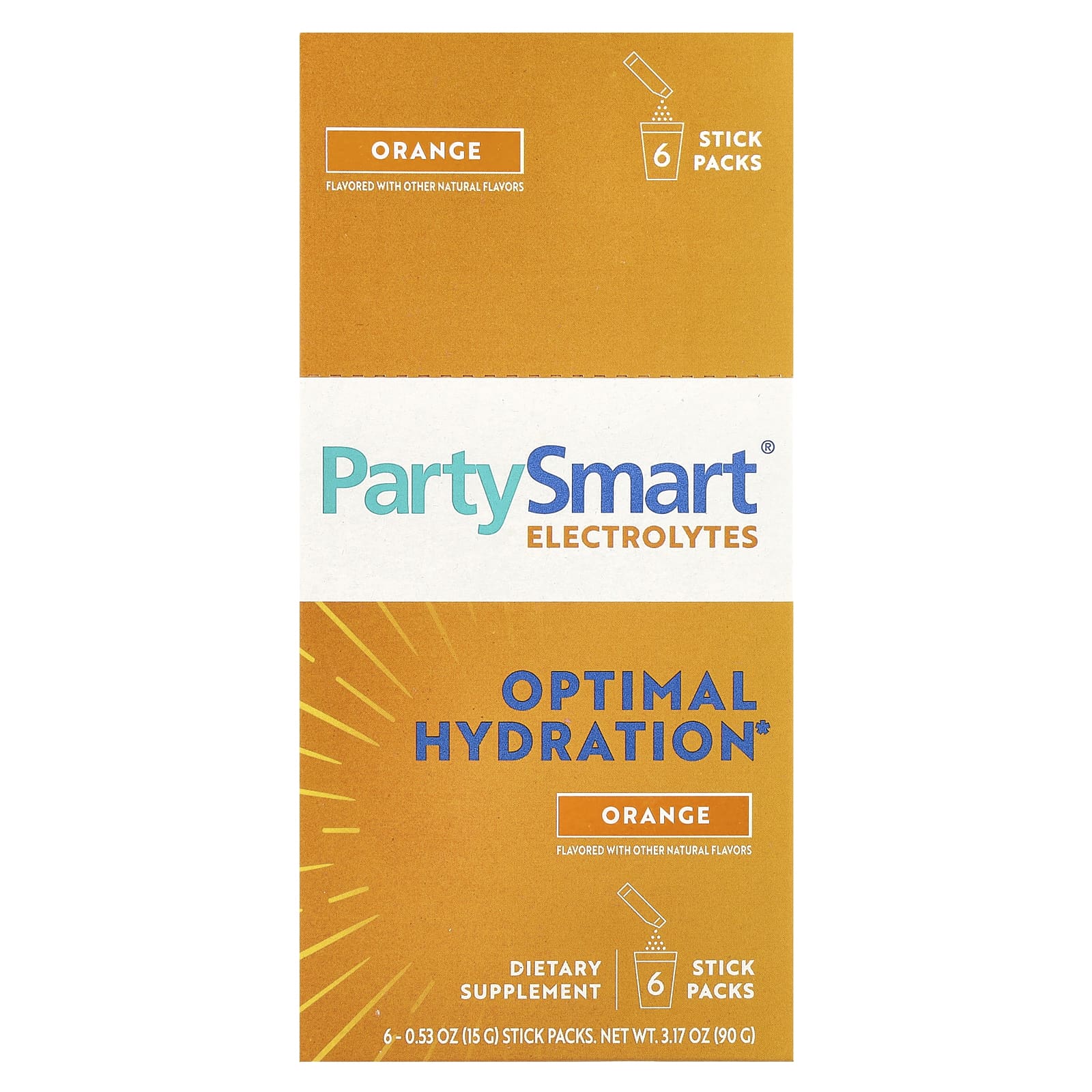 Himalaya PartySmart электролиты апельсин 6 упаковок в стиках по 15 г 053 унции 2290₽
