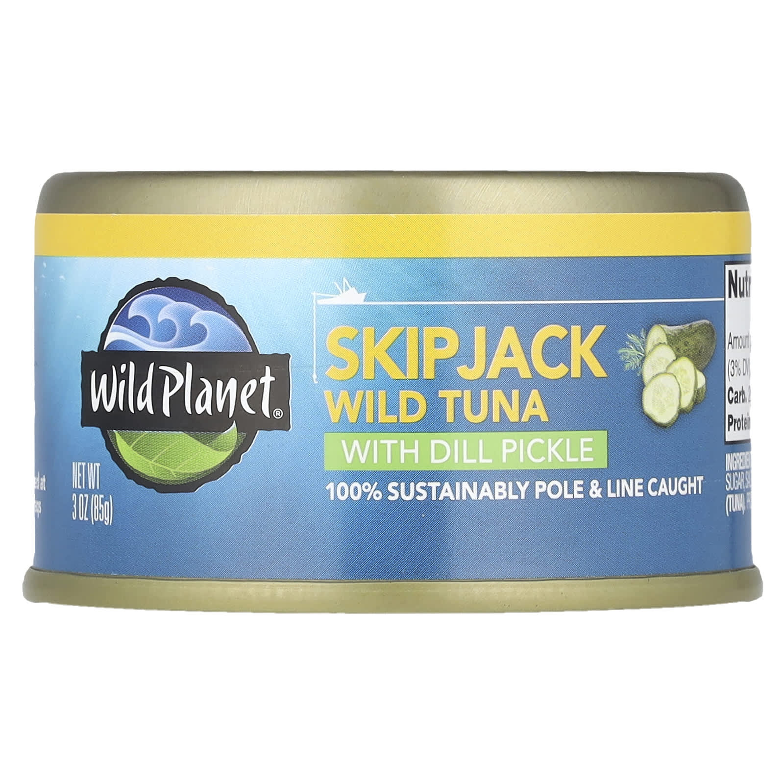 Wild Planet SkipJack Wild Tuna with Dill Pickle 3 oz 85 g 1390₽