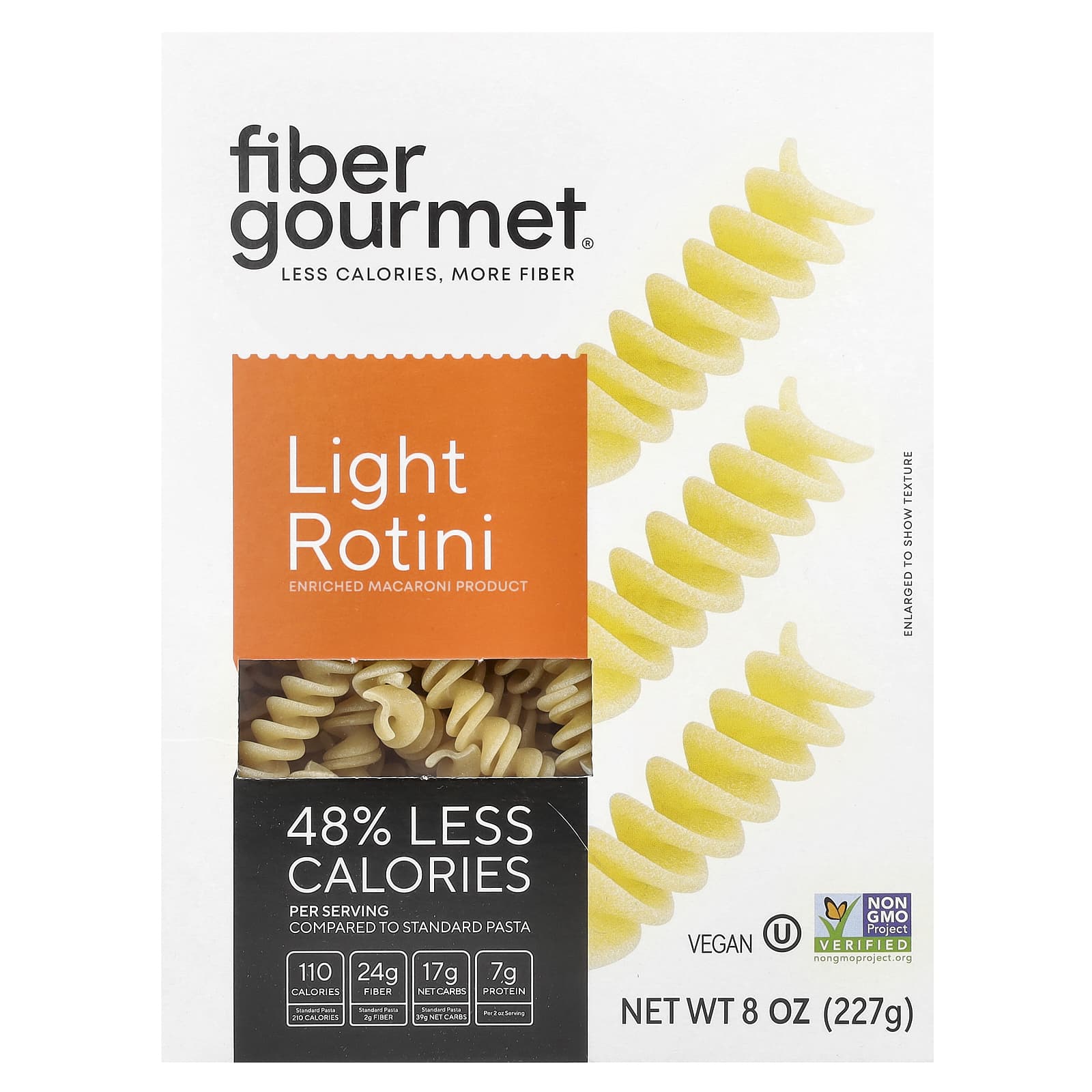 Fiber Gourmet, Легкий ротини, 227 г (8 унций)