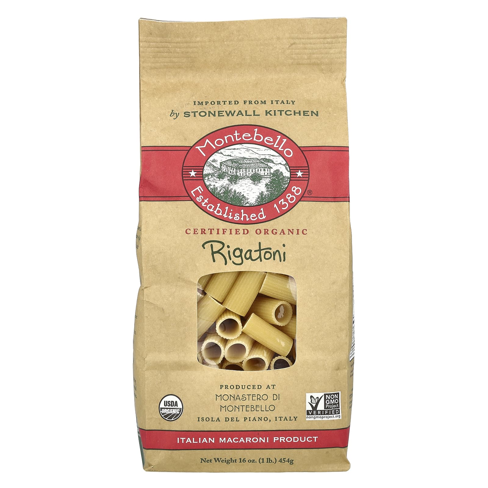 Montebello Органические ригатони 454 г 16 унций 1590₽