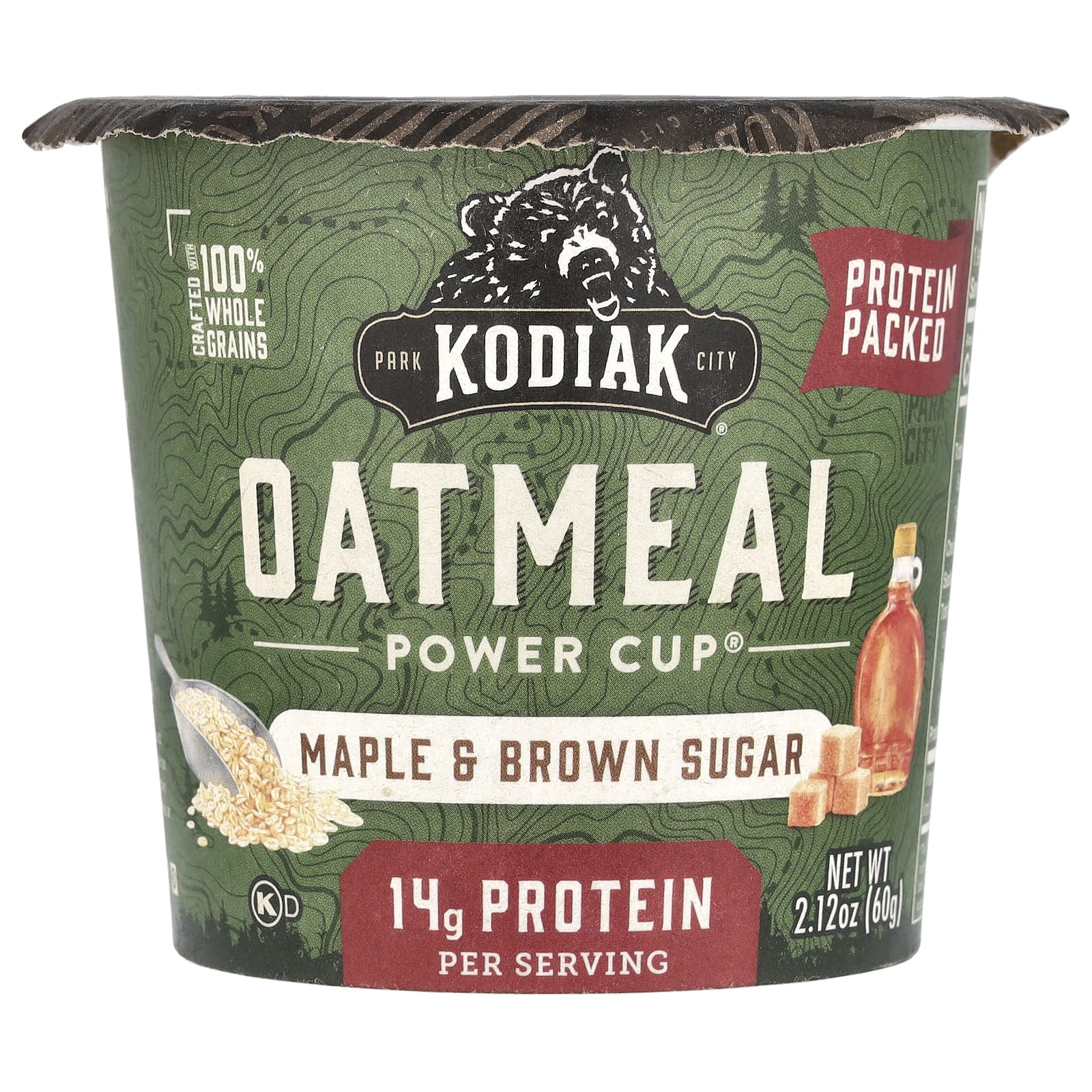 Kodiak Cakes Oatmeal Power Cup Maple - Brown Sugar 212 oz 60 g 1490₽