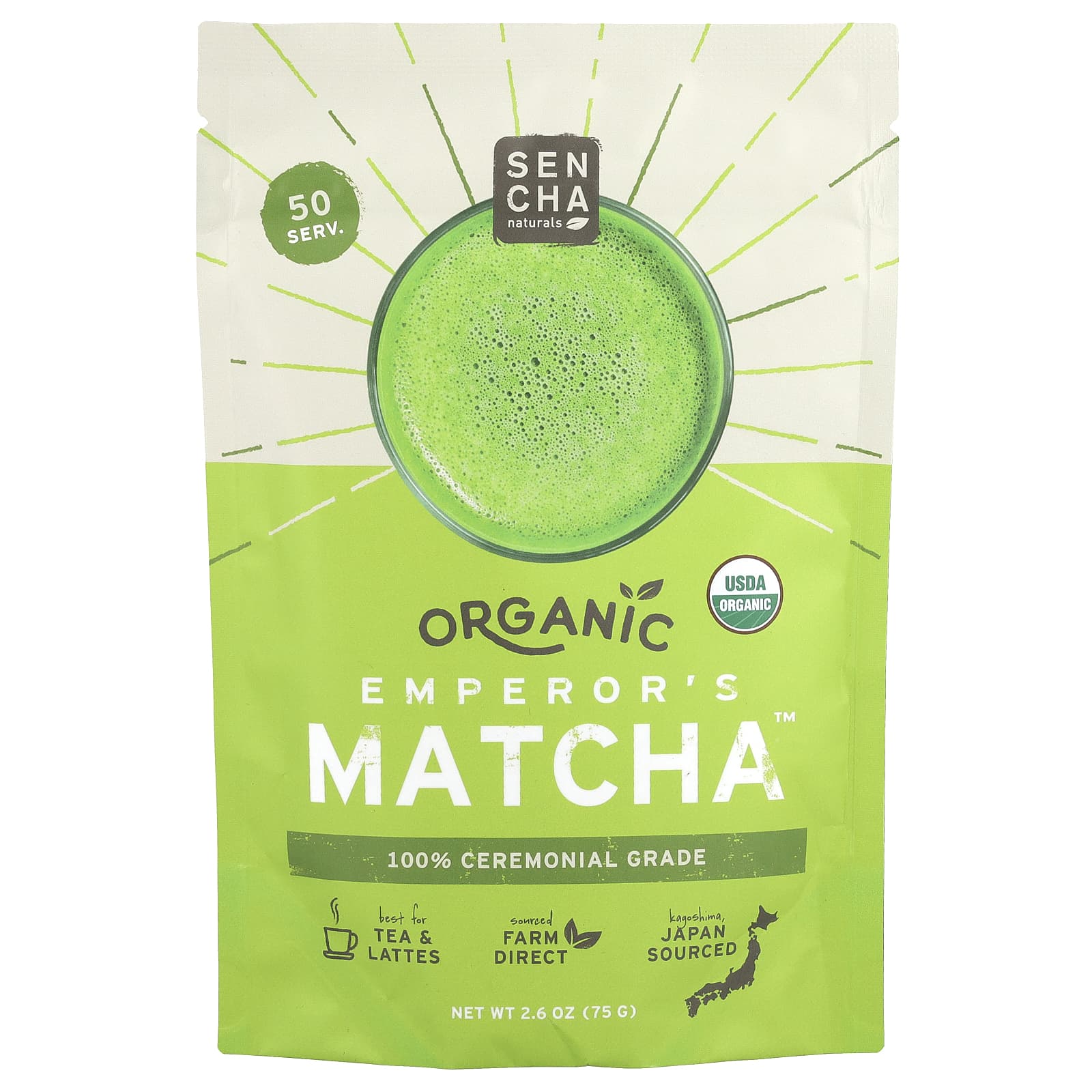 Sencha Naturals Organic Emperors Matcha 26 oz 75 g 5690₽