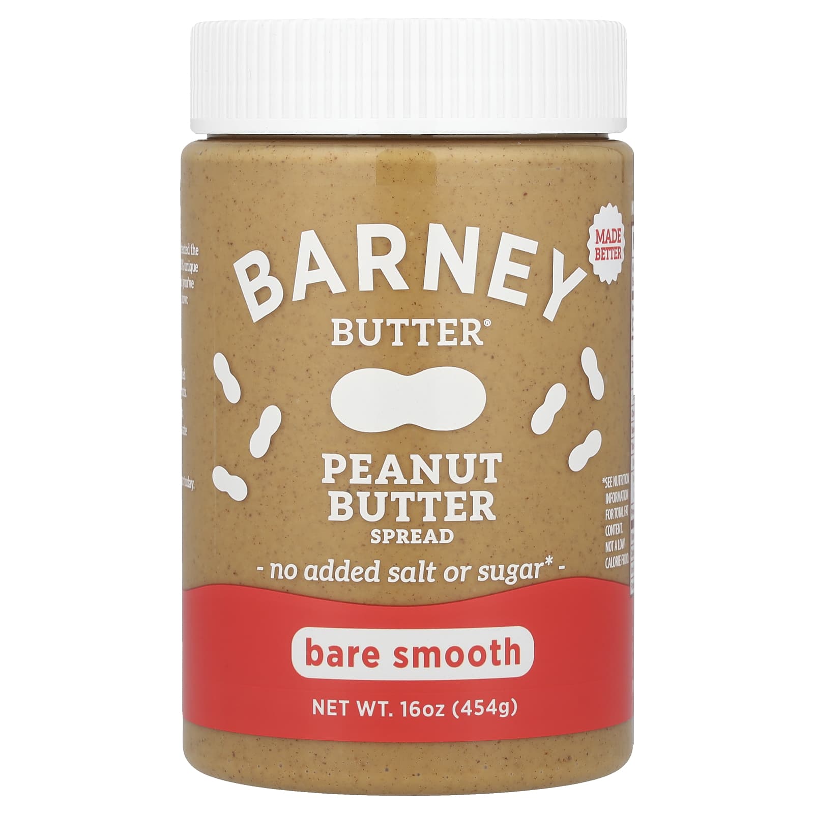 Barney Butter Спред с арахисовой пастой гладкое покрытие 454 г 16 унций 1690₽