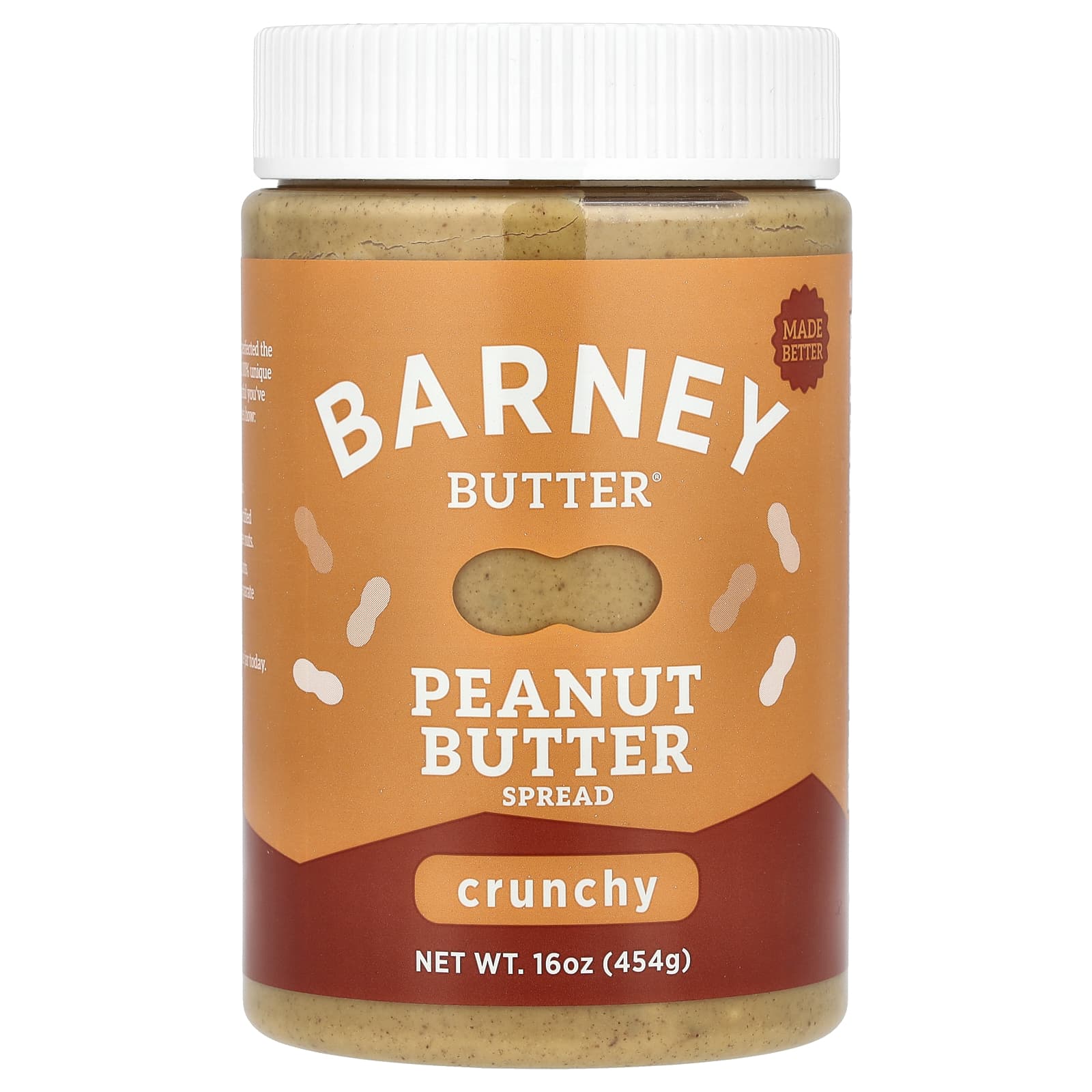 Barney Butter Спред с арахисовой пастой хрустящий 454 г 16 унций 1690₽