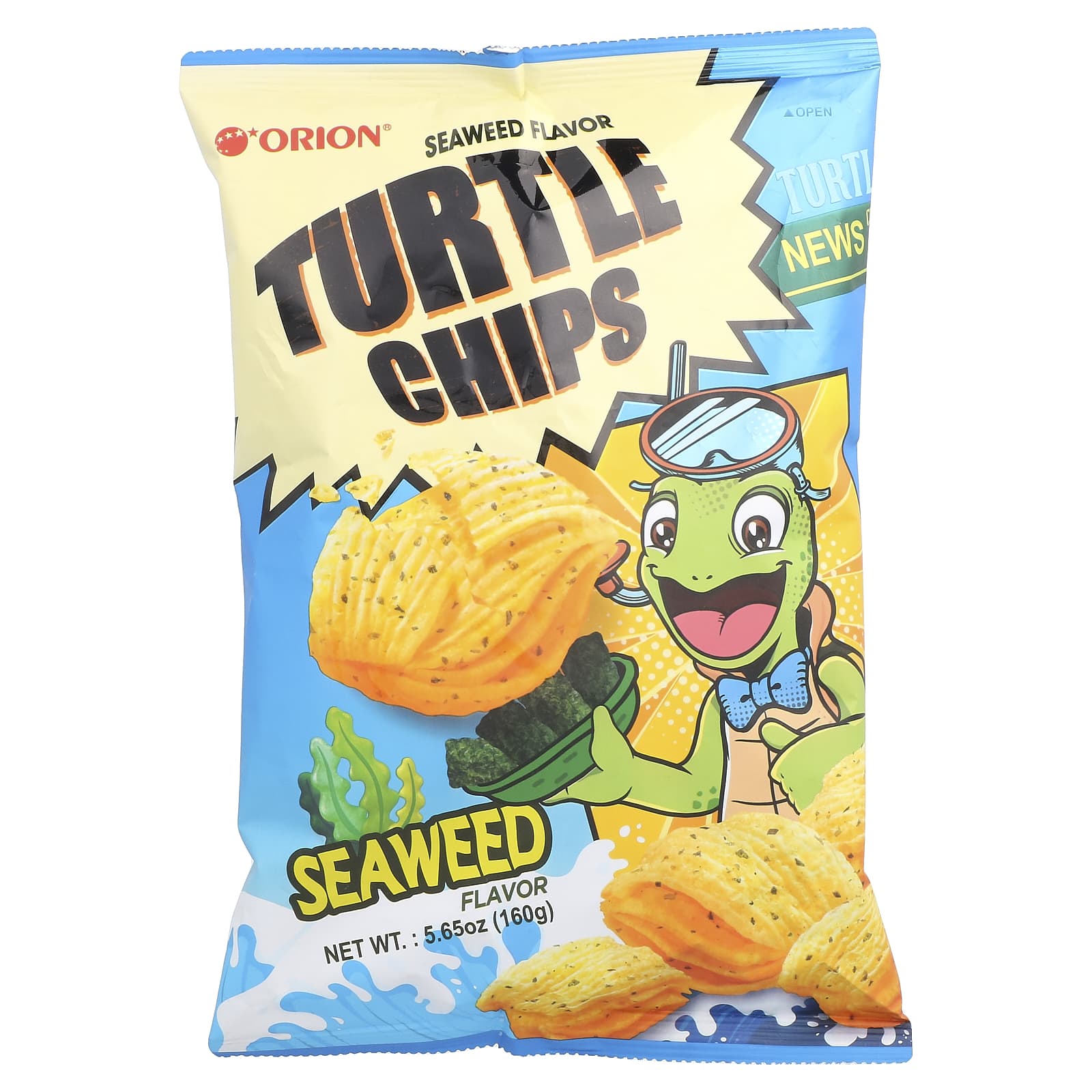 Orion Turtle Chips морские водоросли 160 г 565 унции 1690₽
