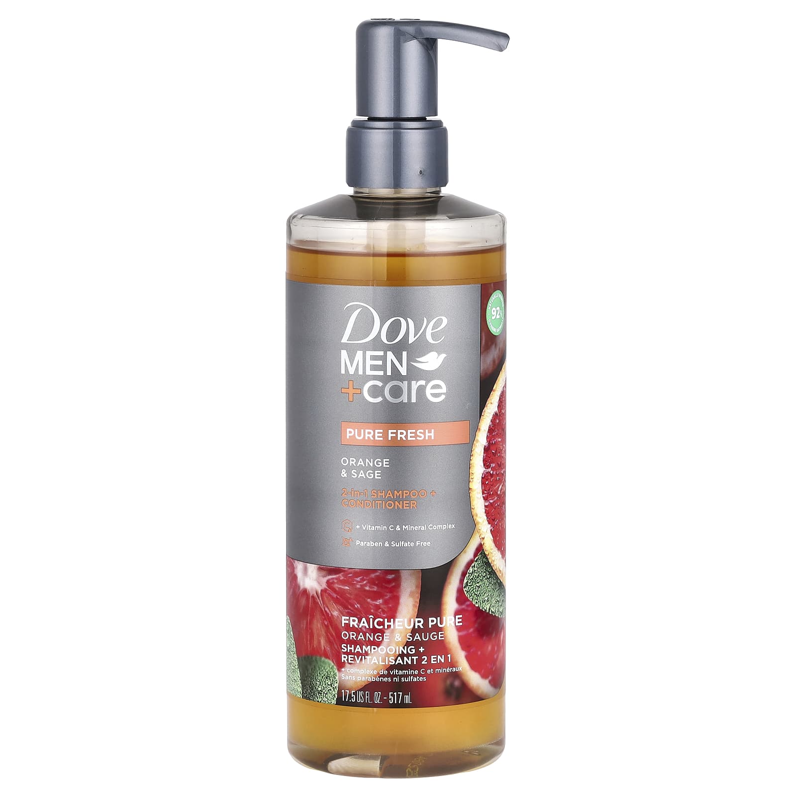 Dove Men Care шампунь и кондиционер 2 в 1 апельсин и шалфей 517 мл 175 жидк Унции 1990₽