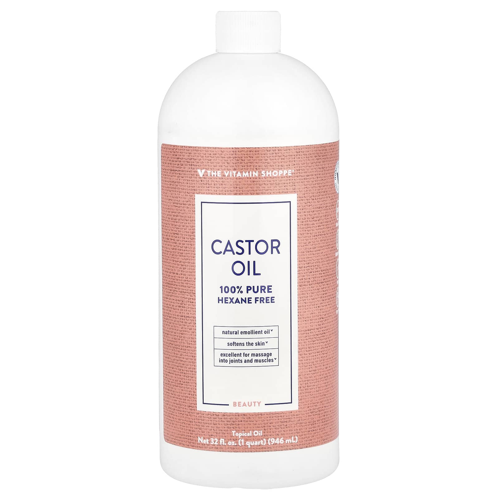 The Vitamin Shoppe Касторовое масло 946 мл 32 жидк Унции 3590₽