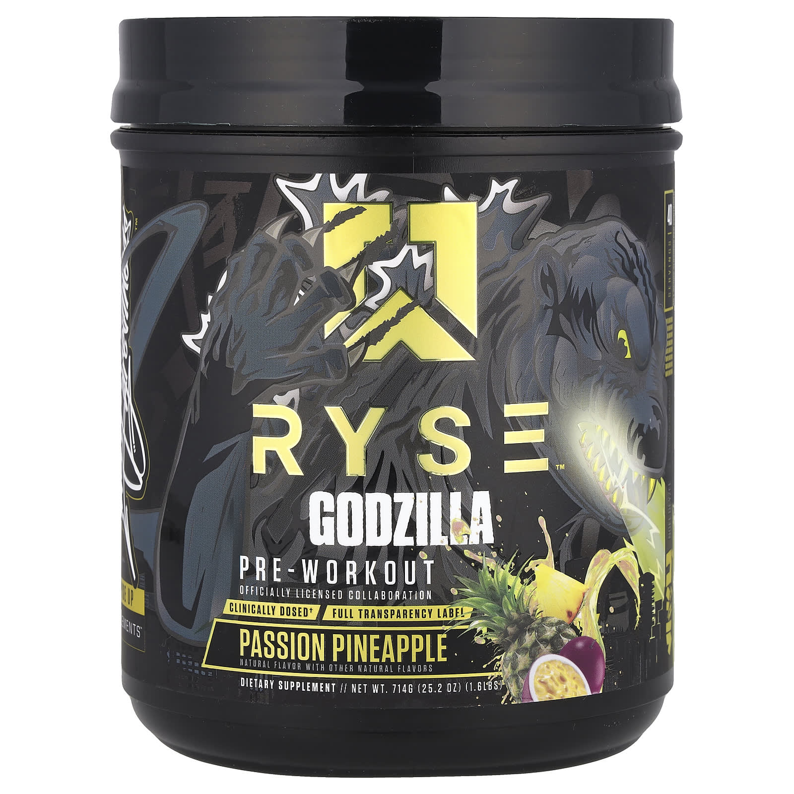 RYSE Годзилла перед тренировкой ананас со вкусом страсти 714 г 16 фунта 10690₽