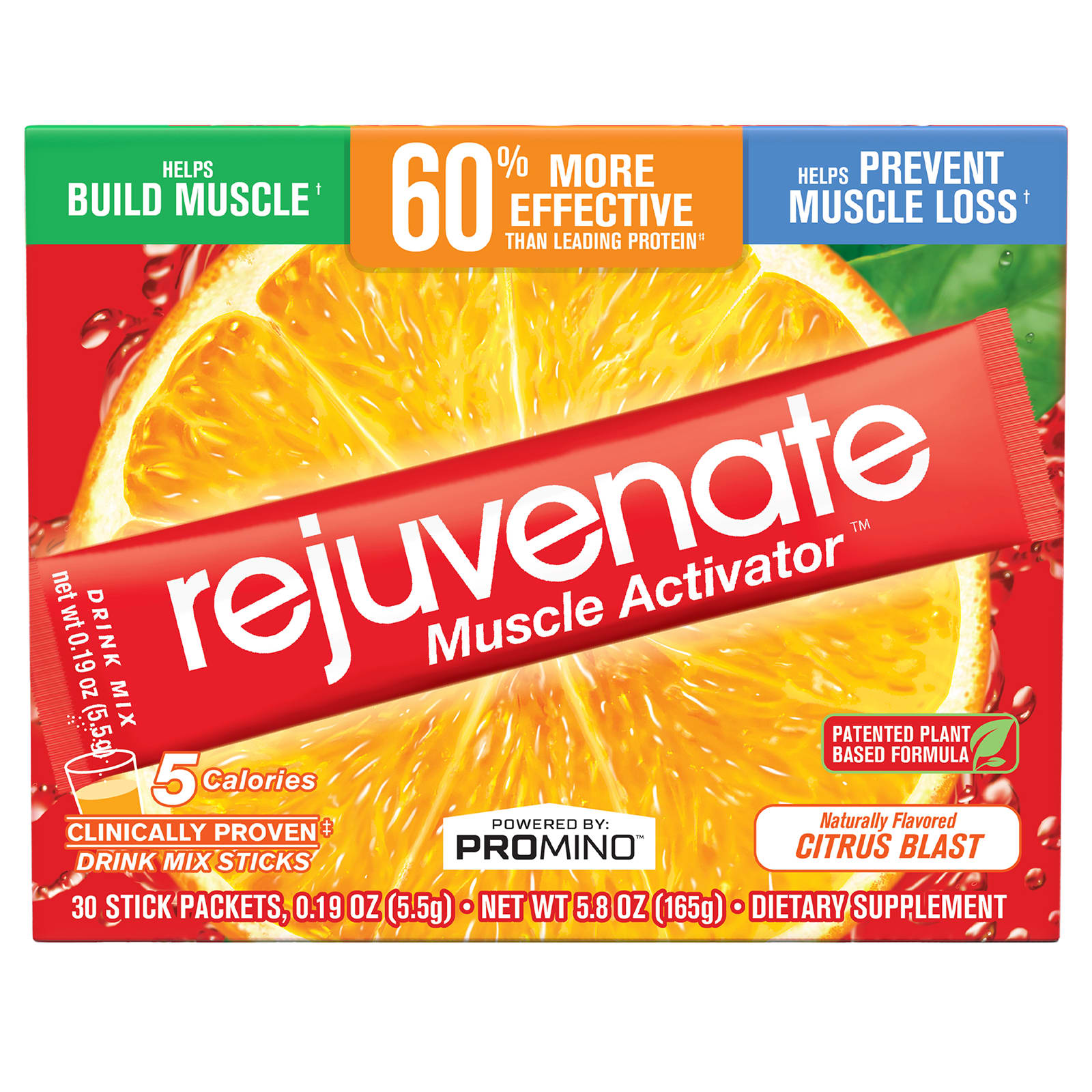 Rejuvenate Muscle Activator ™, смесь для напитков, Citrus Blast, 30 пакетиков в стиках по 5,5 г (0,19 унции)