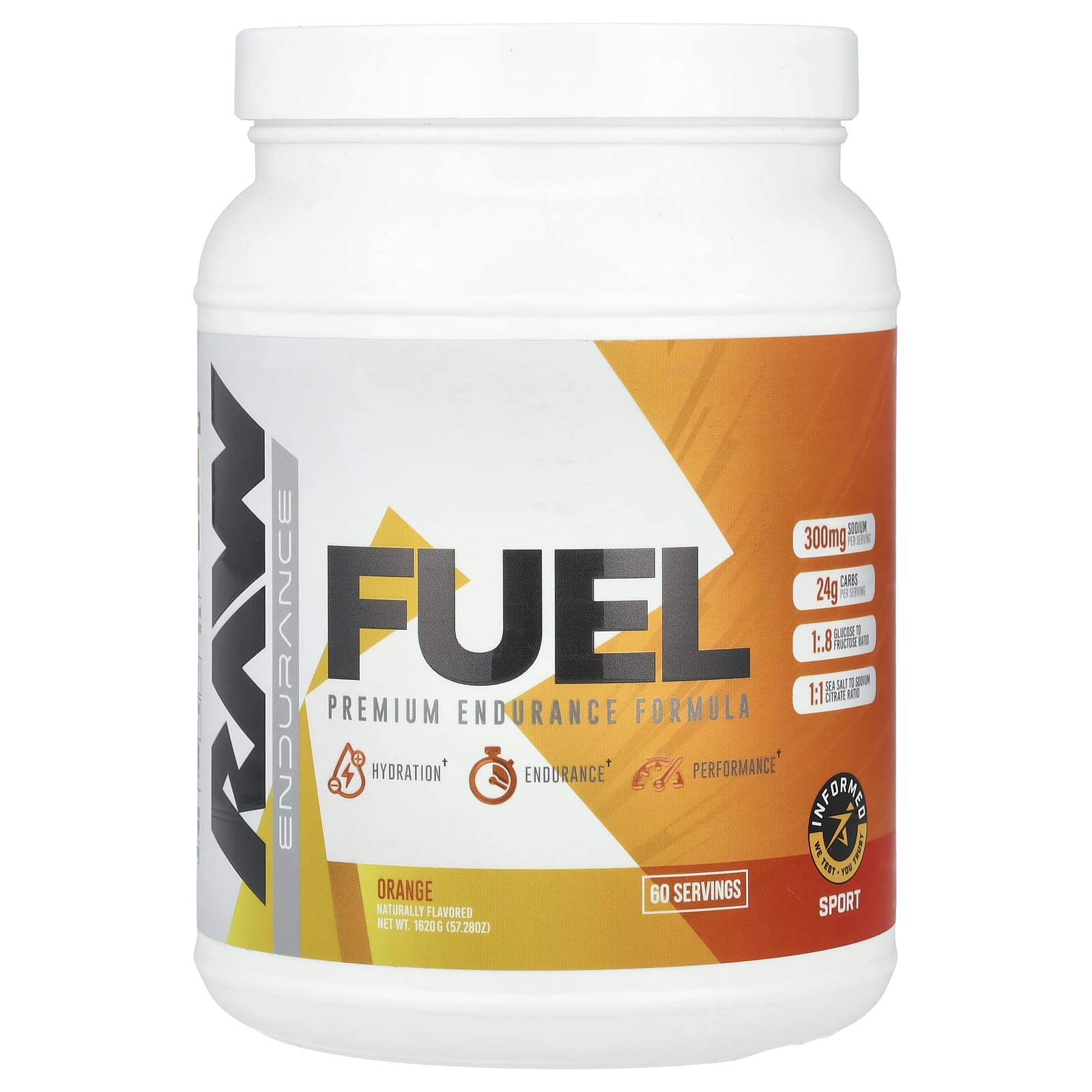 Raw Nutrition Fuel Premium Endurance Formula апельсин 1620 г 5728 унции 7590₽