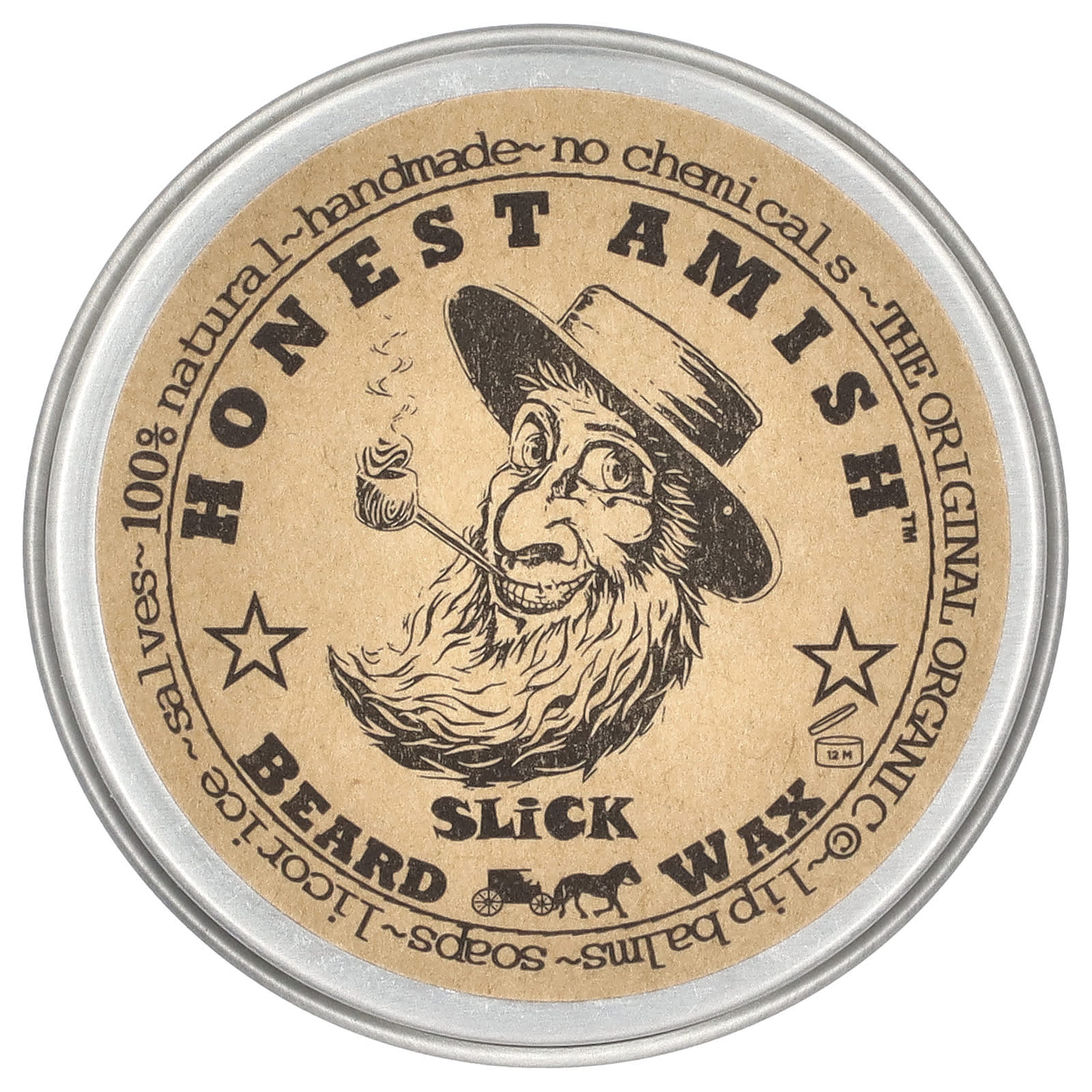Honest Amish Slick Beard Wax 60 мл 2 унции 1990₽
