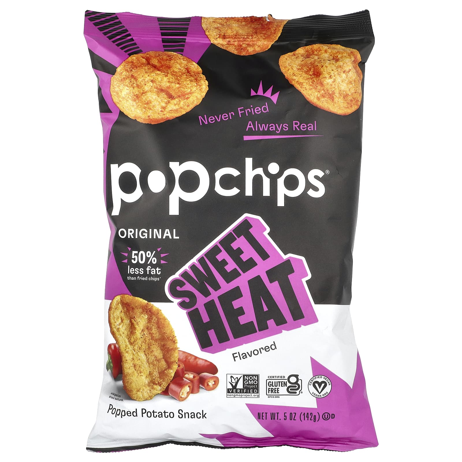 Popchips Original Sweet Heat 142 г 5 унций 1490₽