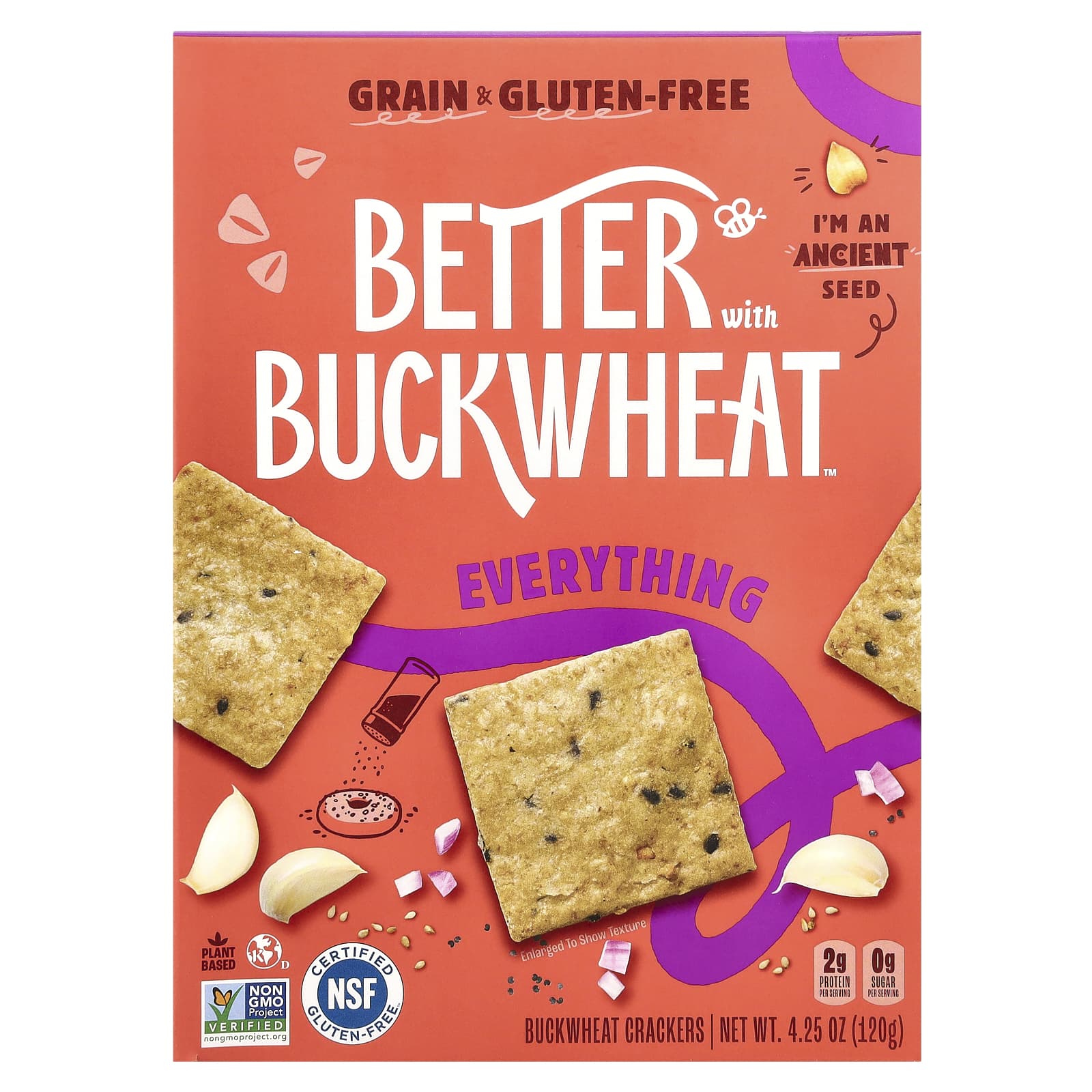 Better with Buckwheat Гречневые крекеры все 120 г 425 унции 1590₽