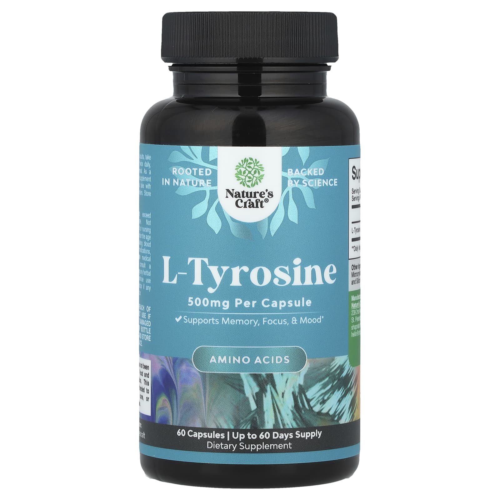 Natures Craft L-тирозин 500 мг 60 капсул 2090₽