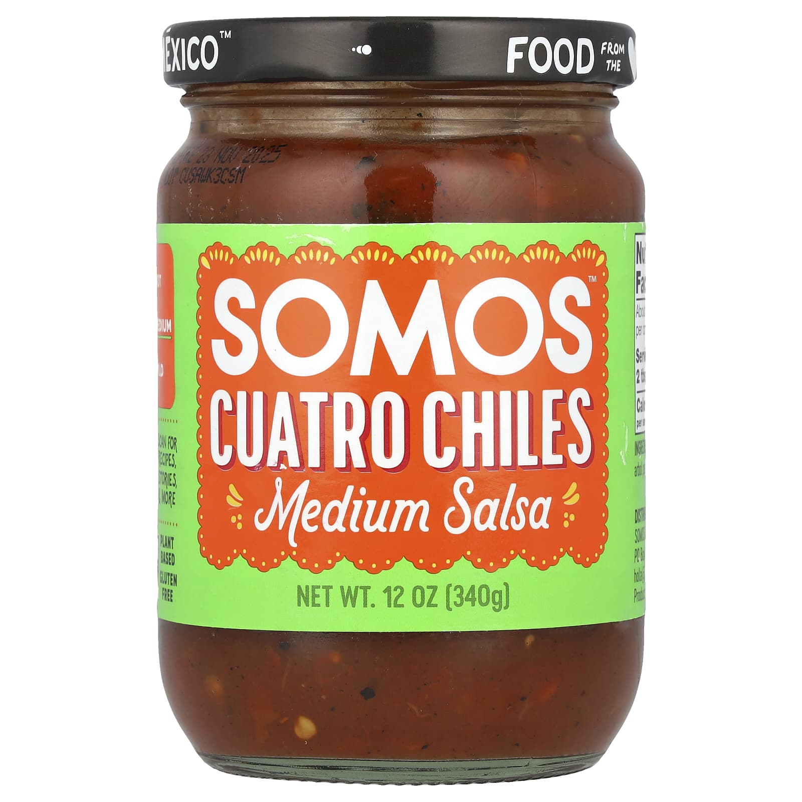 Somos Cuatro Chiles Salsa средняя 340 г 12 унций 1590₽
