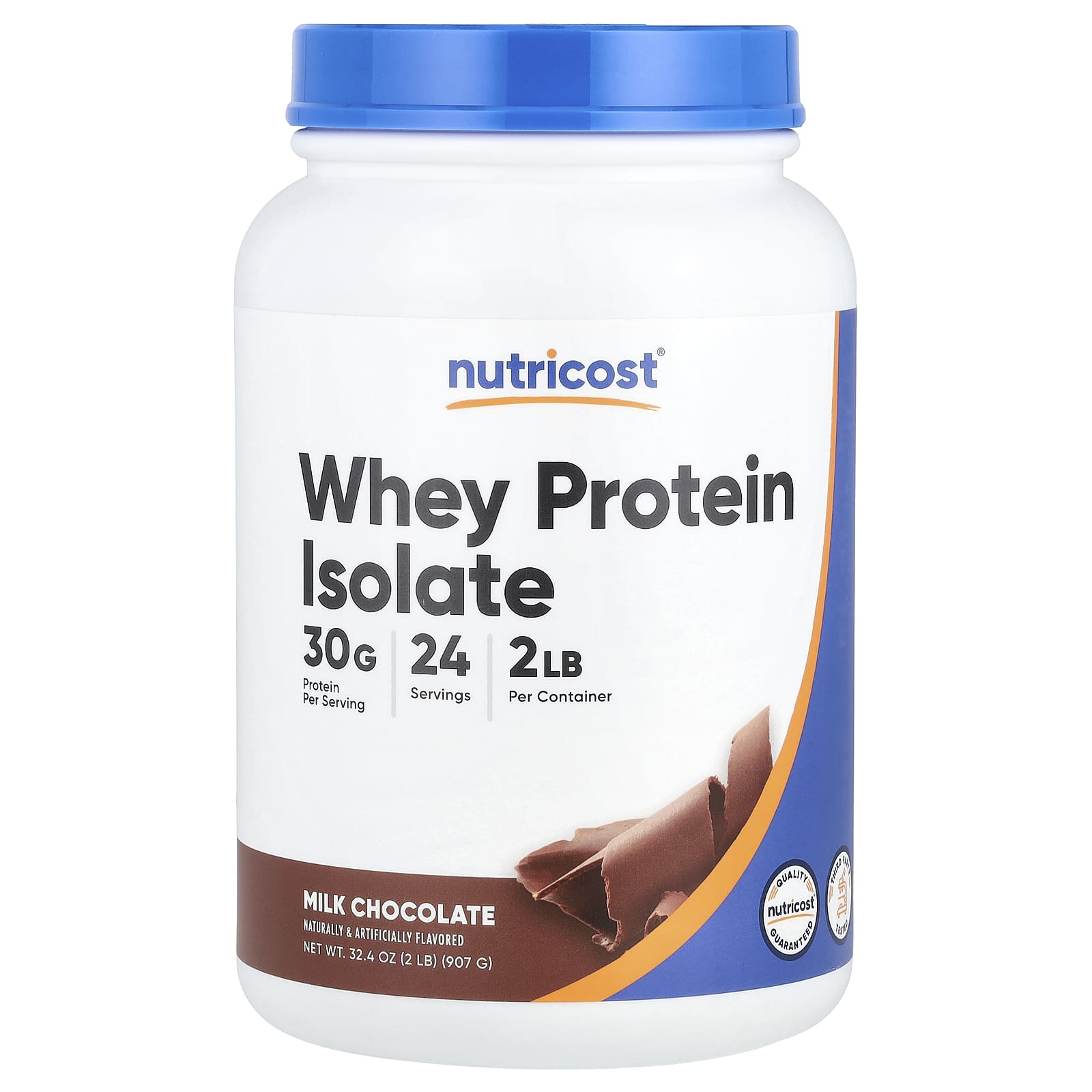 Nutricost Изолят сывороточного протеина молочный шоколад 907 г 2 фунта 7890₽