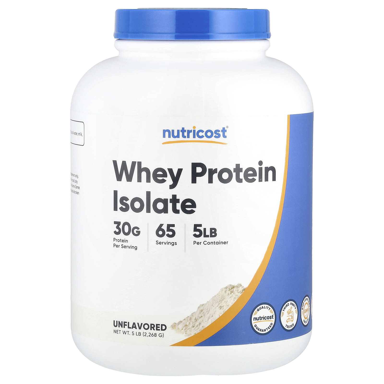 Nutricost Изолят сывороточного протеина без добавок 2268 г 5 фунтов 14290₽