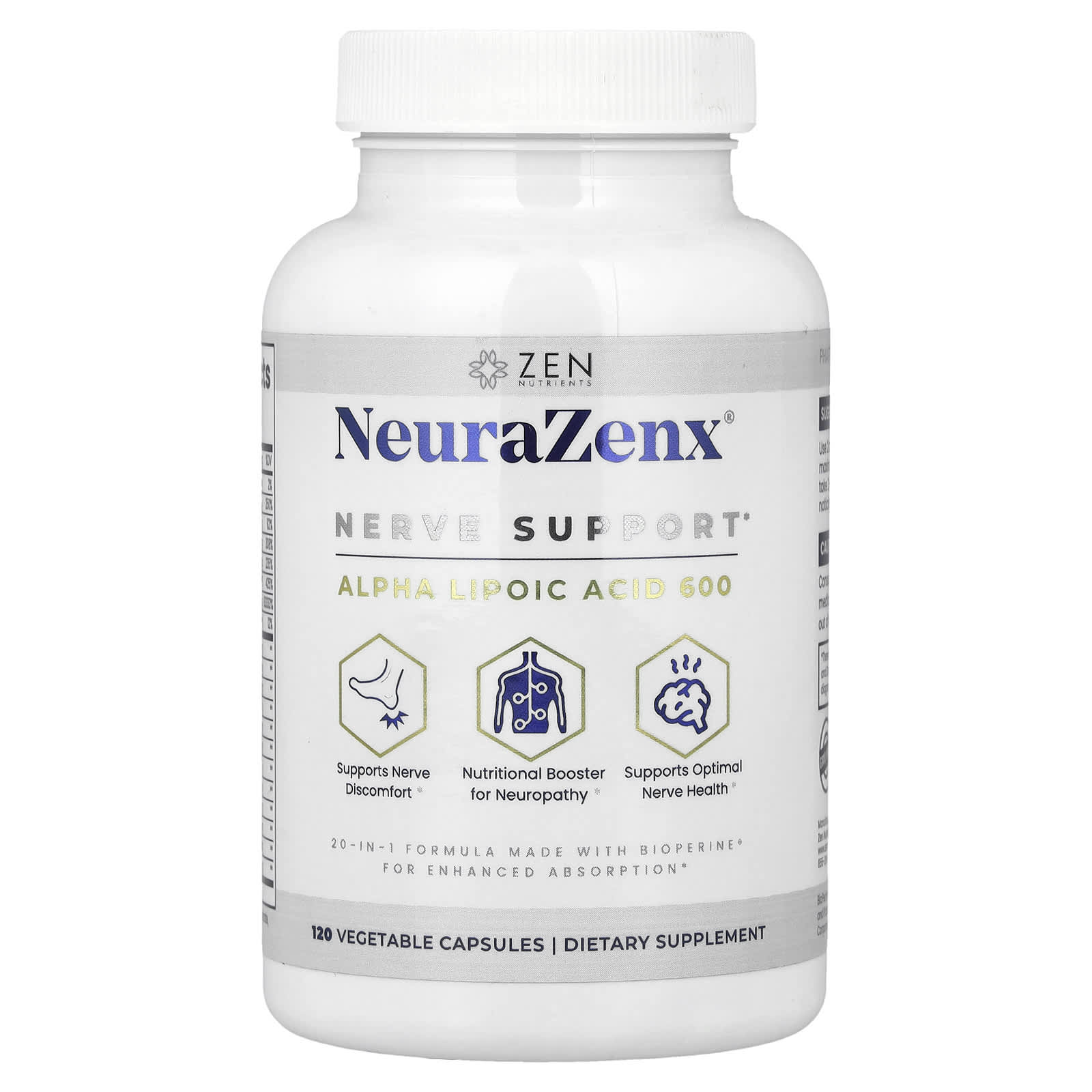 Zen Nutrients NeuraZenx поддержка нервов 120 растительных капсул 8190₽