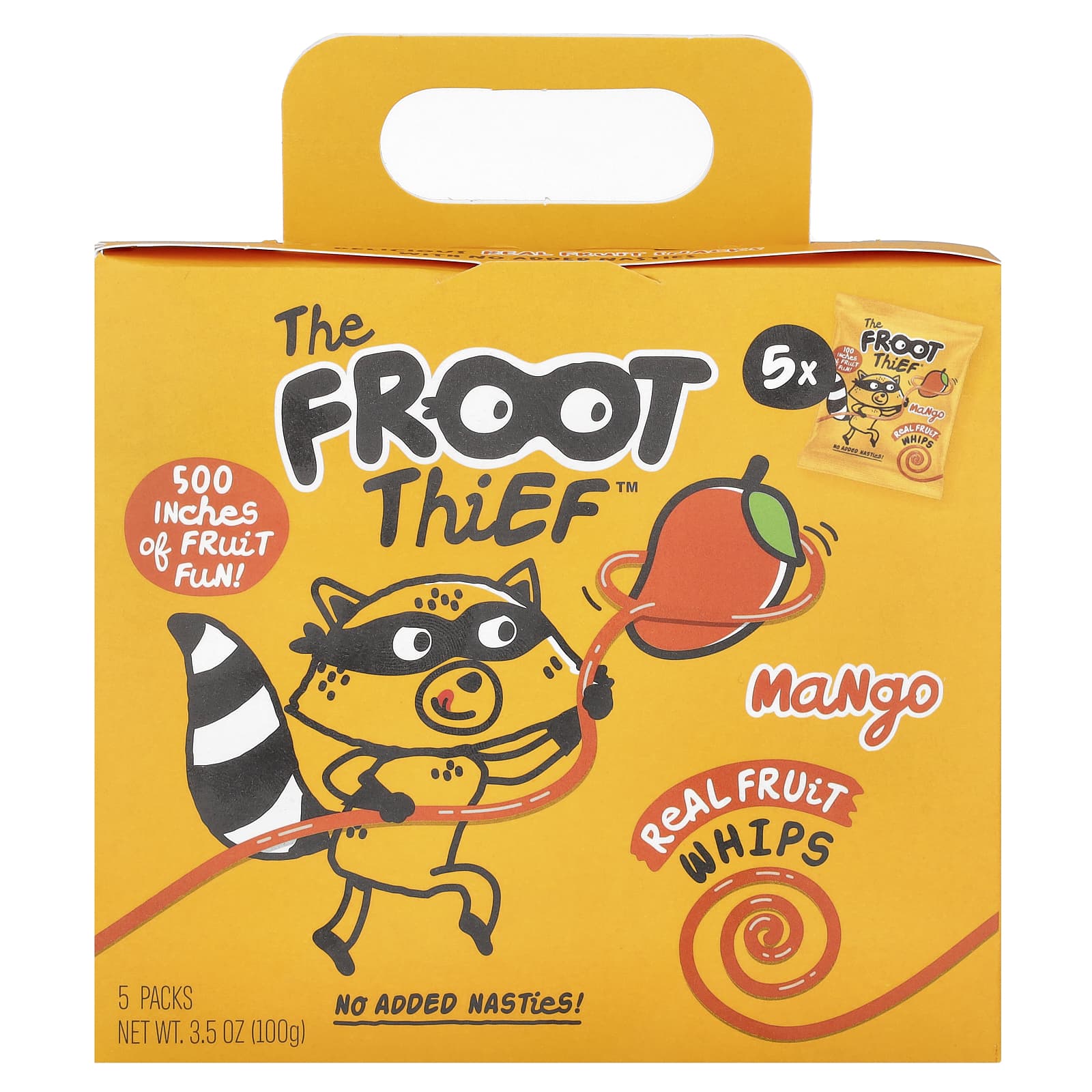 The Froot Thief Real Fruit Whips манго 5 пакетиков по 20 г 07 унции 1690₽