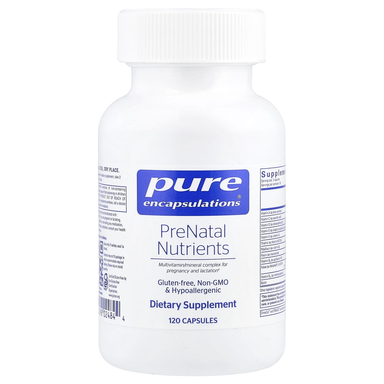 Pure Encapsulations PreNatal Nutrients 120 капсул 9590₽