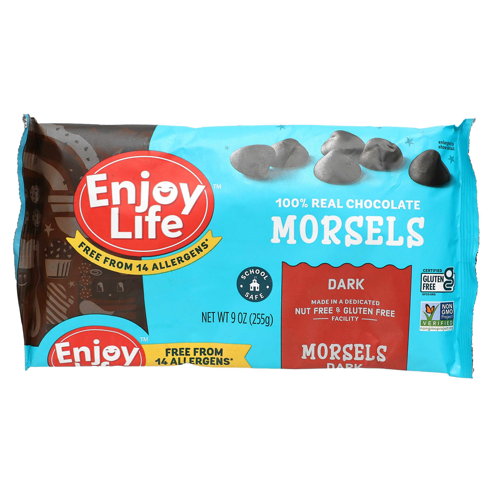 Enjoy Life Foods Morsel темный шоколад 255 г 9 унций 1890₽