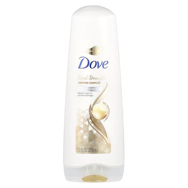 Dove, Кондиционер, прочность соединения + пептидный комплекс, 355 мл (12 жидк. унц.)