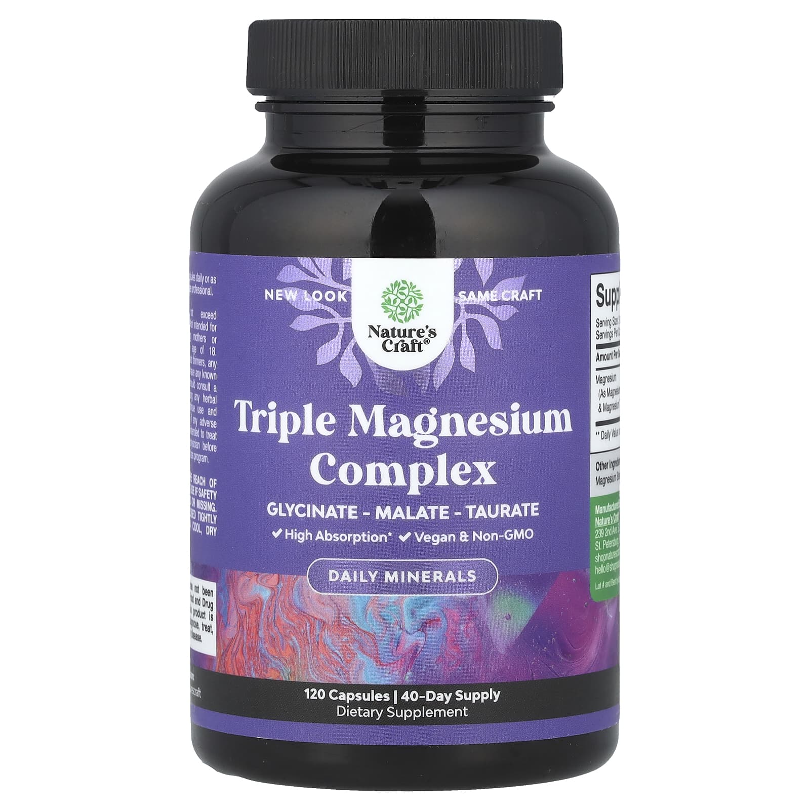 Natures Craft Triple Magnesium Complex 120 капсул 3190₽