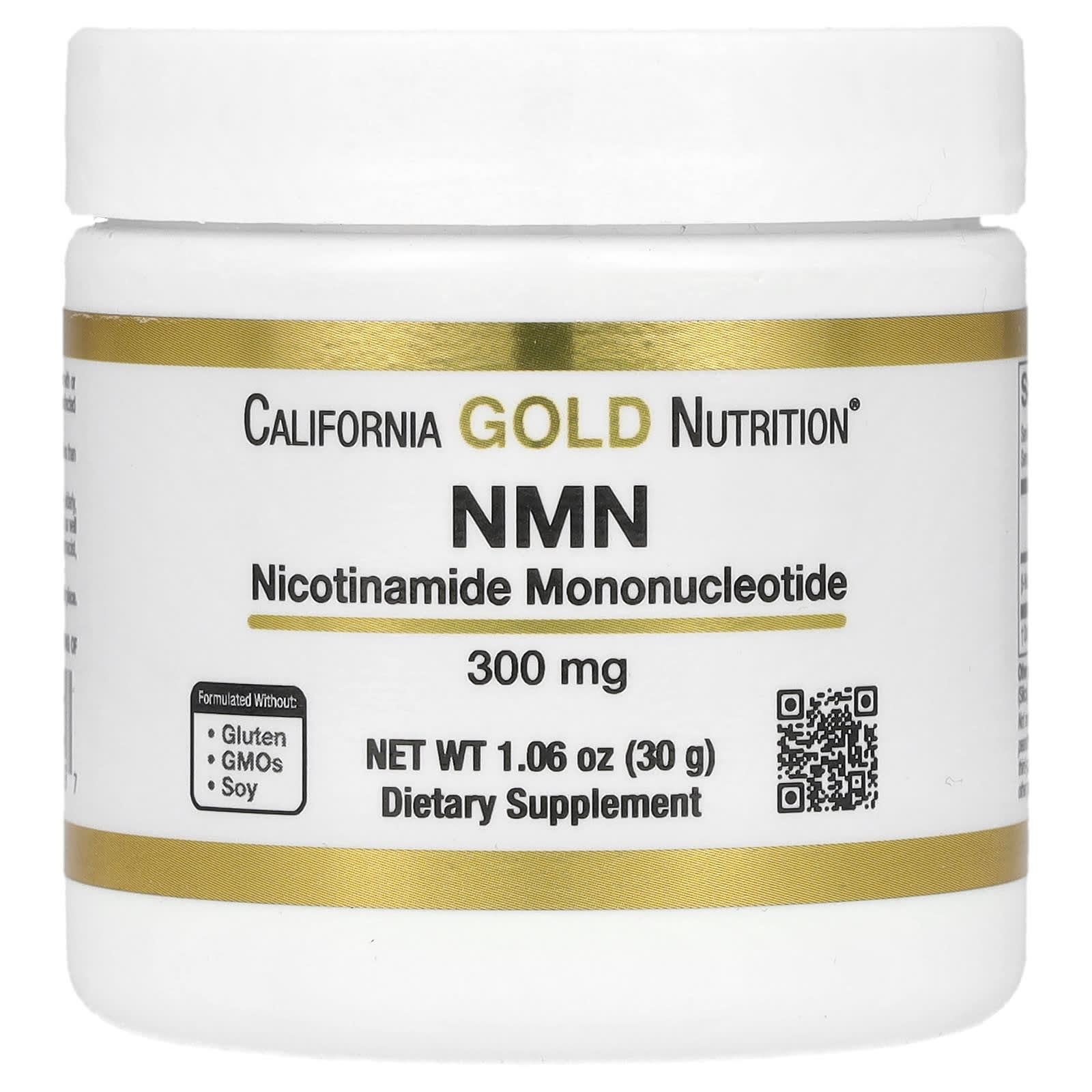 California Gold Nutrition NMN в порошке 300 мг 30 г 106 унции 4390₽